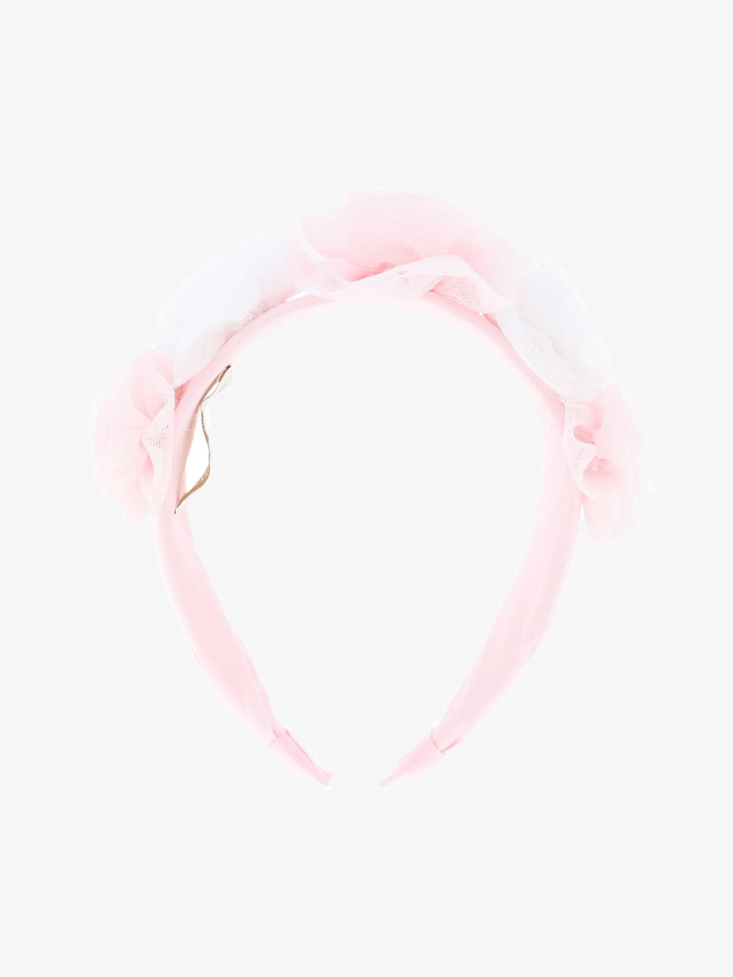 Angels Face Meisjes haarband rosie tulle snowdrop pink