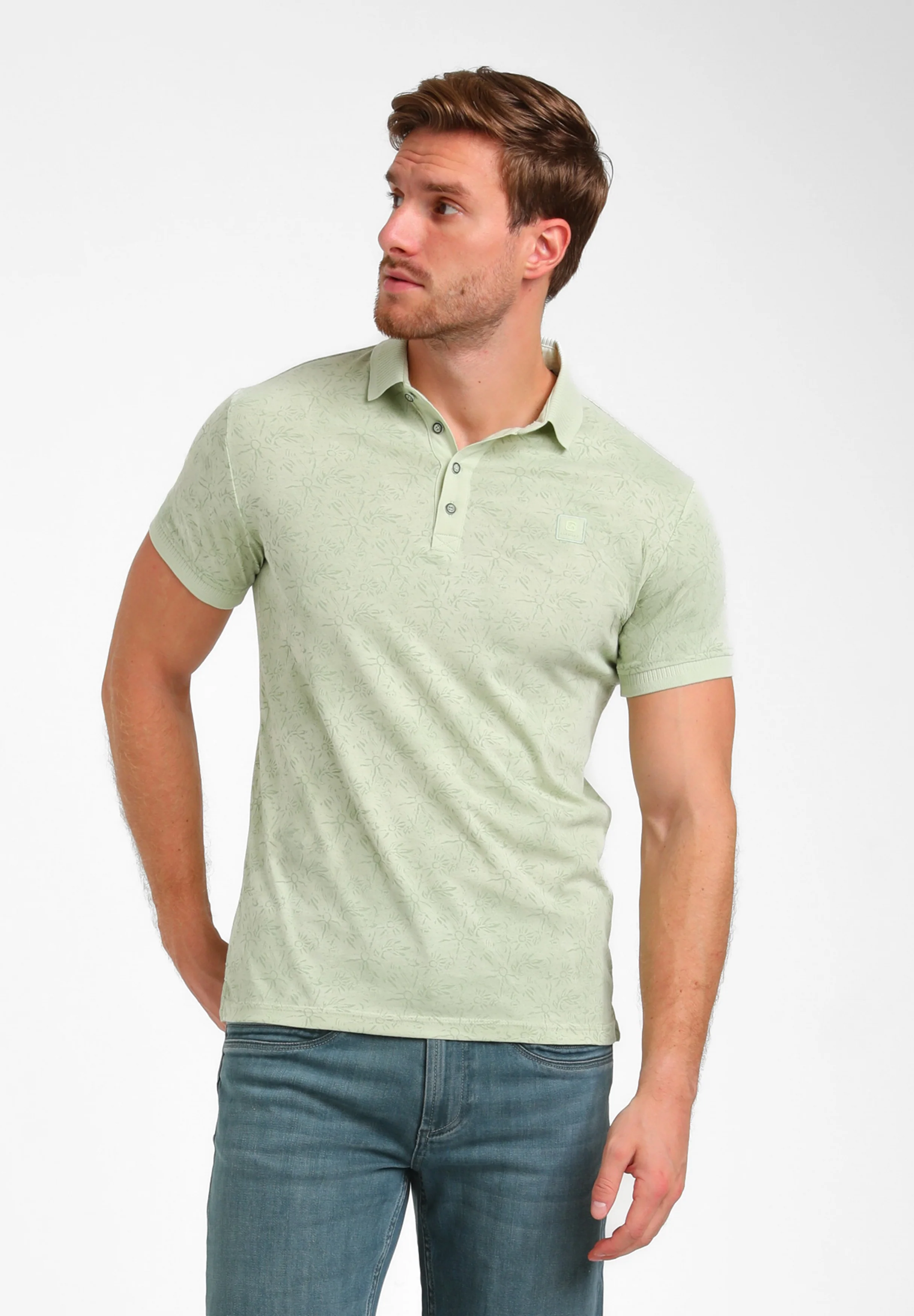 Gabbiano Heren polo 235921 55556 mint green