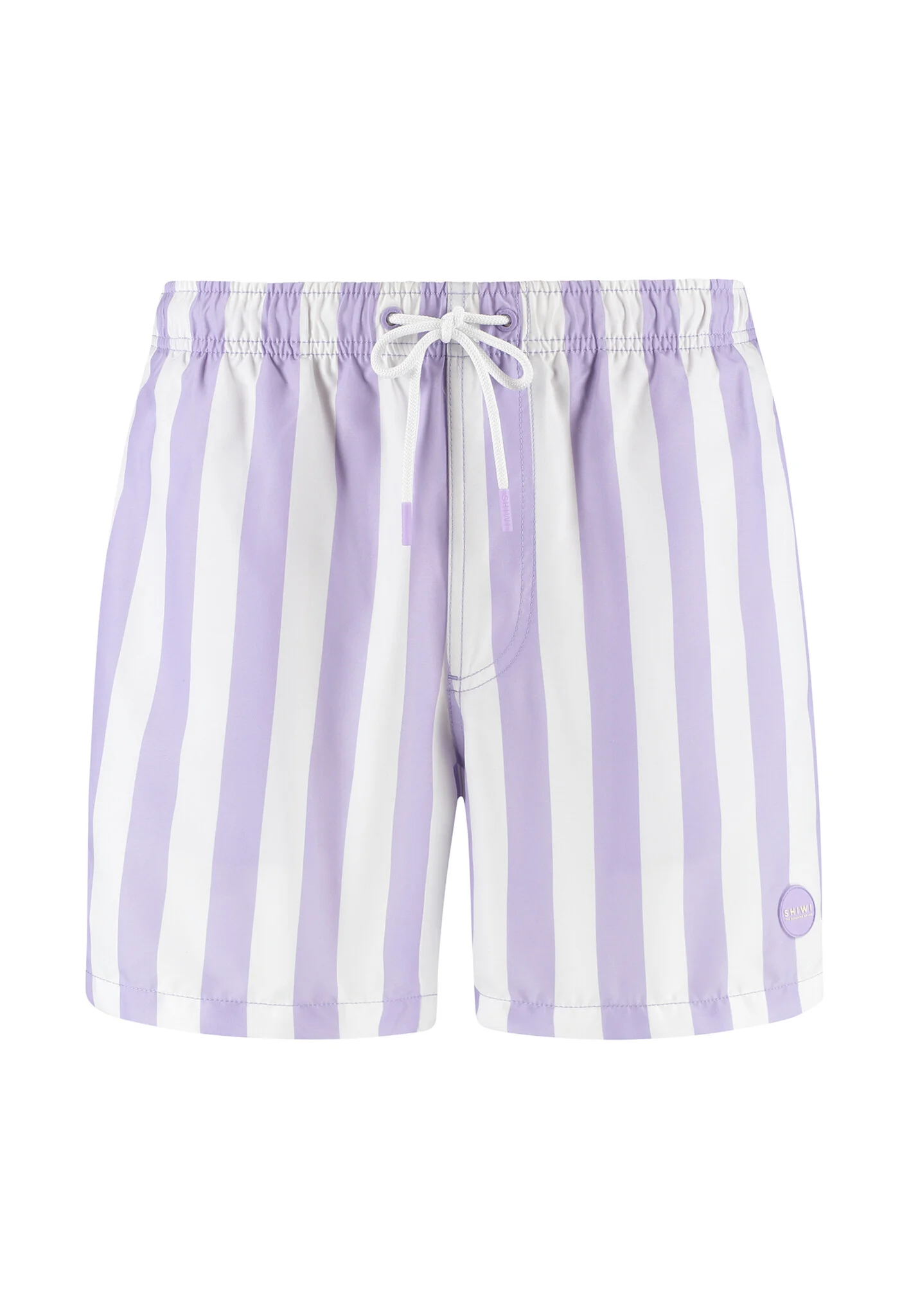 Shiwi Heren zwemshort broad stripe paars/wit