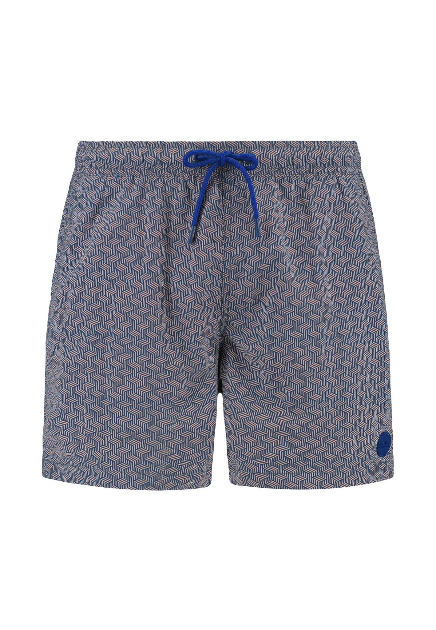 Shiwi Heren zwemshort nate 5″ geometrische print oranje/blauw