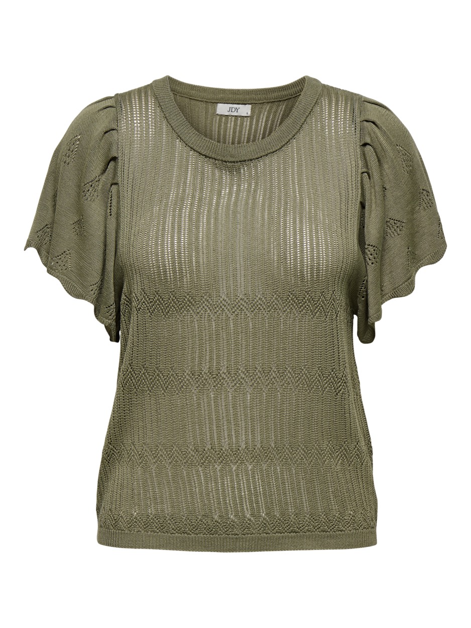 Jacqueline de Yong Jdysolis ss pullover knt army