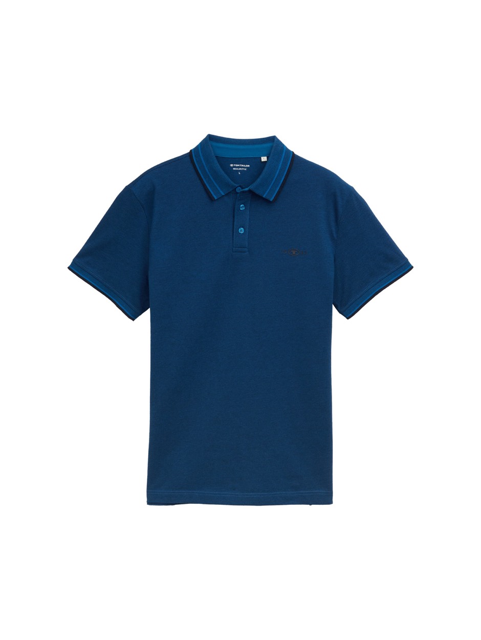 Tom Tailor Polo pique ss petrol