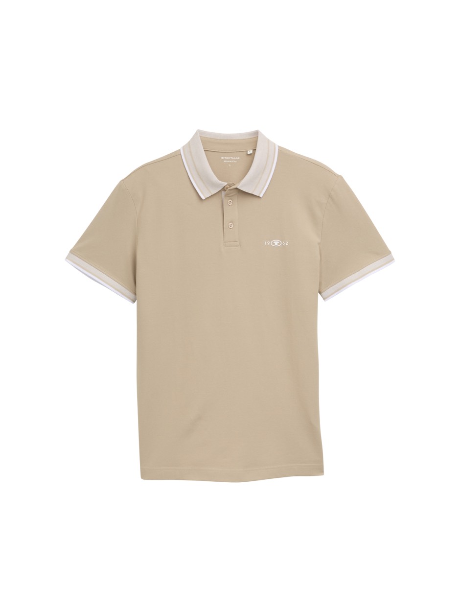 Tom Tailor Polo pique ss beige