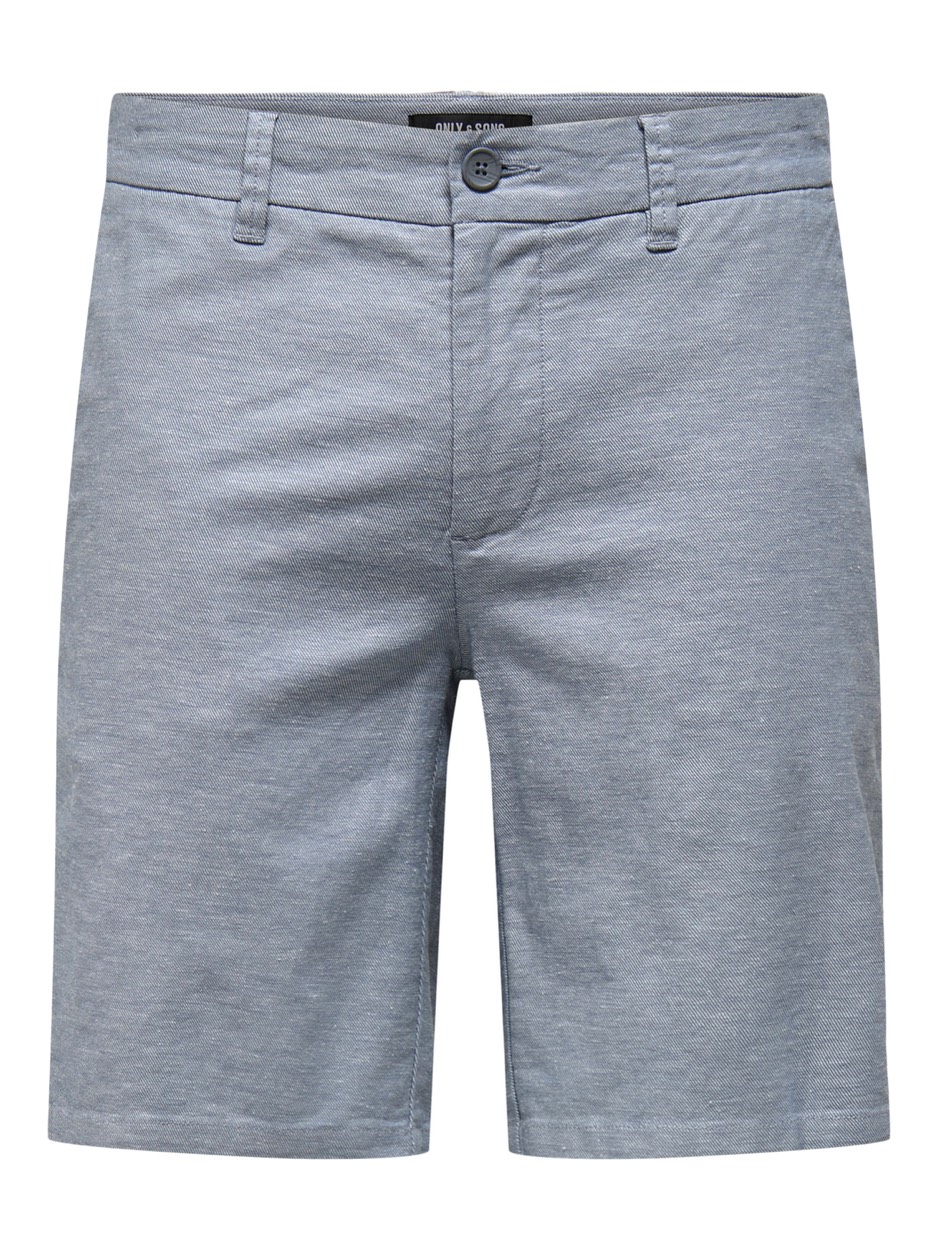 Only & Sons Onsmark 0011 cotton linen shorts no licht
