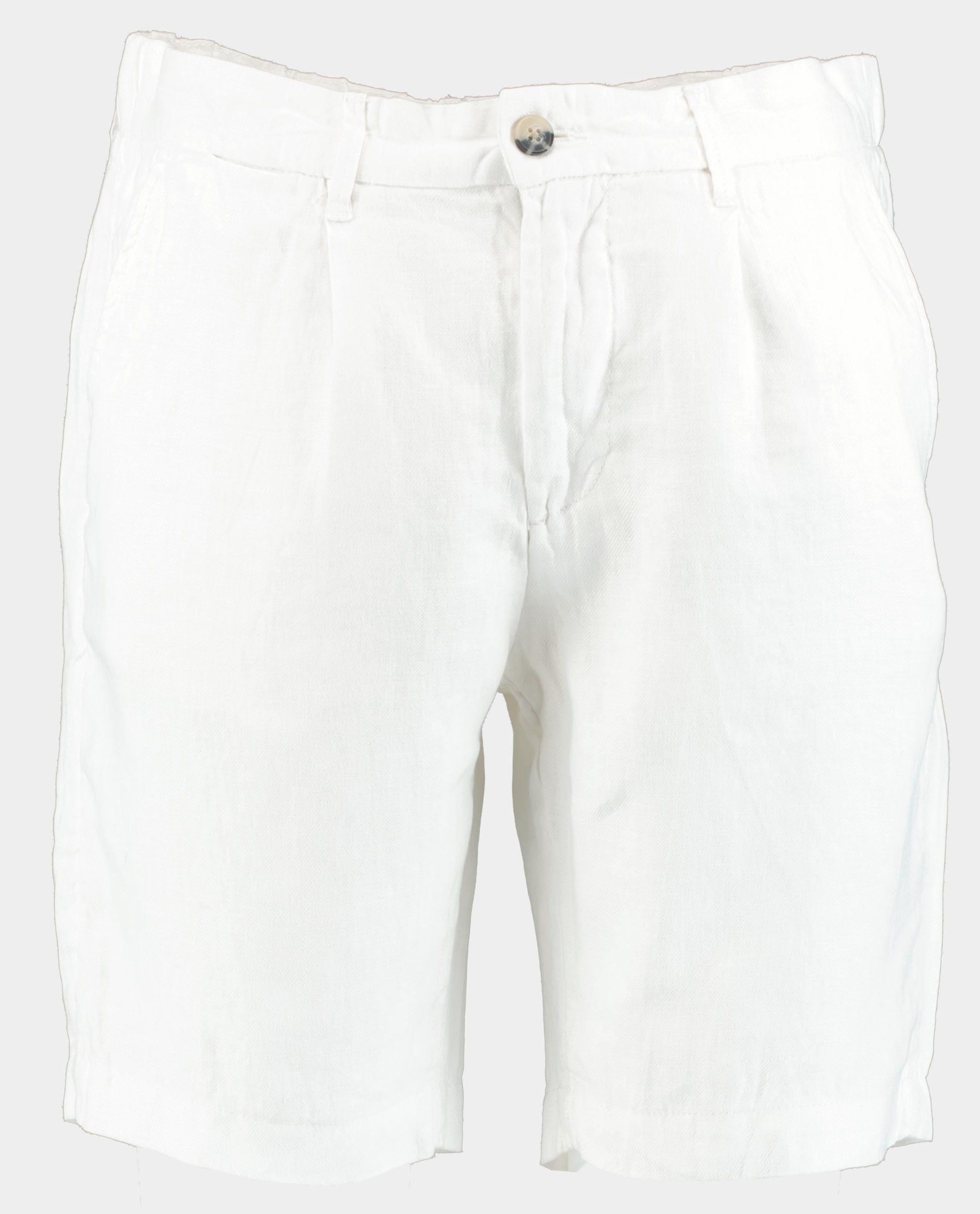 Blue Coast Korte broek 100% linnen 502/0000 blanco