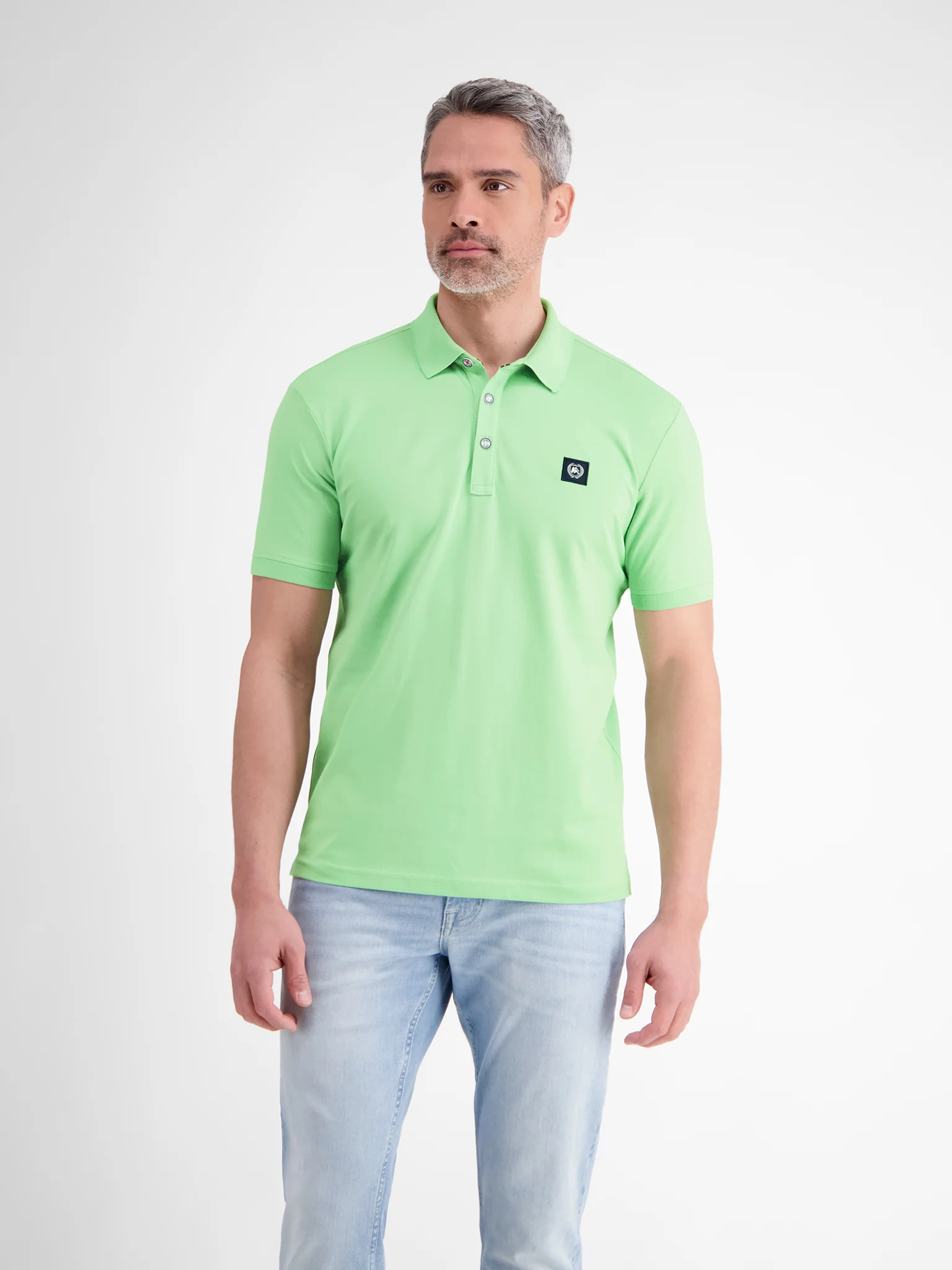 Lerros Heren polo 2563264 616 light peppermint