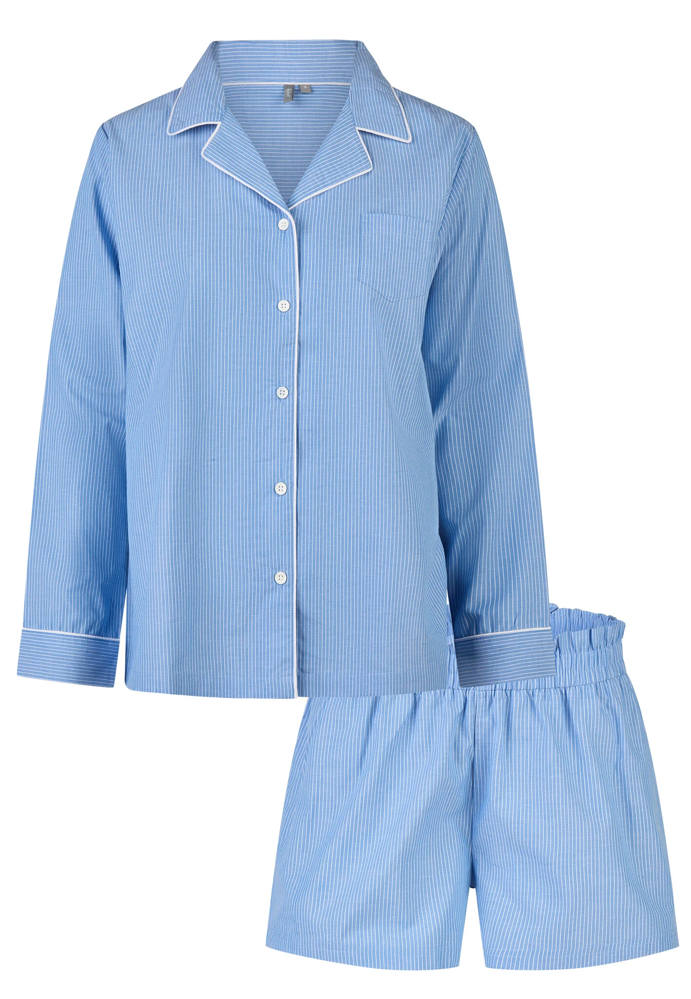 By Louise Dames pyjama set short + blouse gestreept