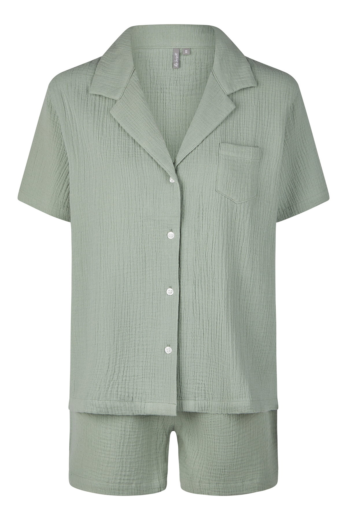 By Louise Dames korte pyjama set mousseline shortama