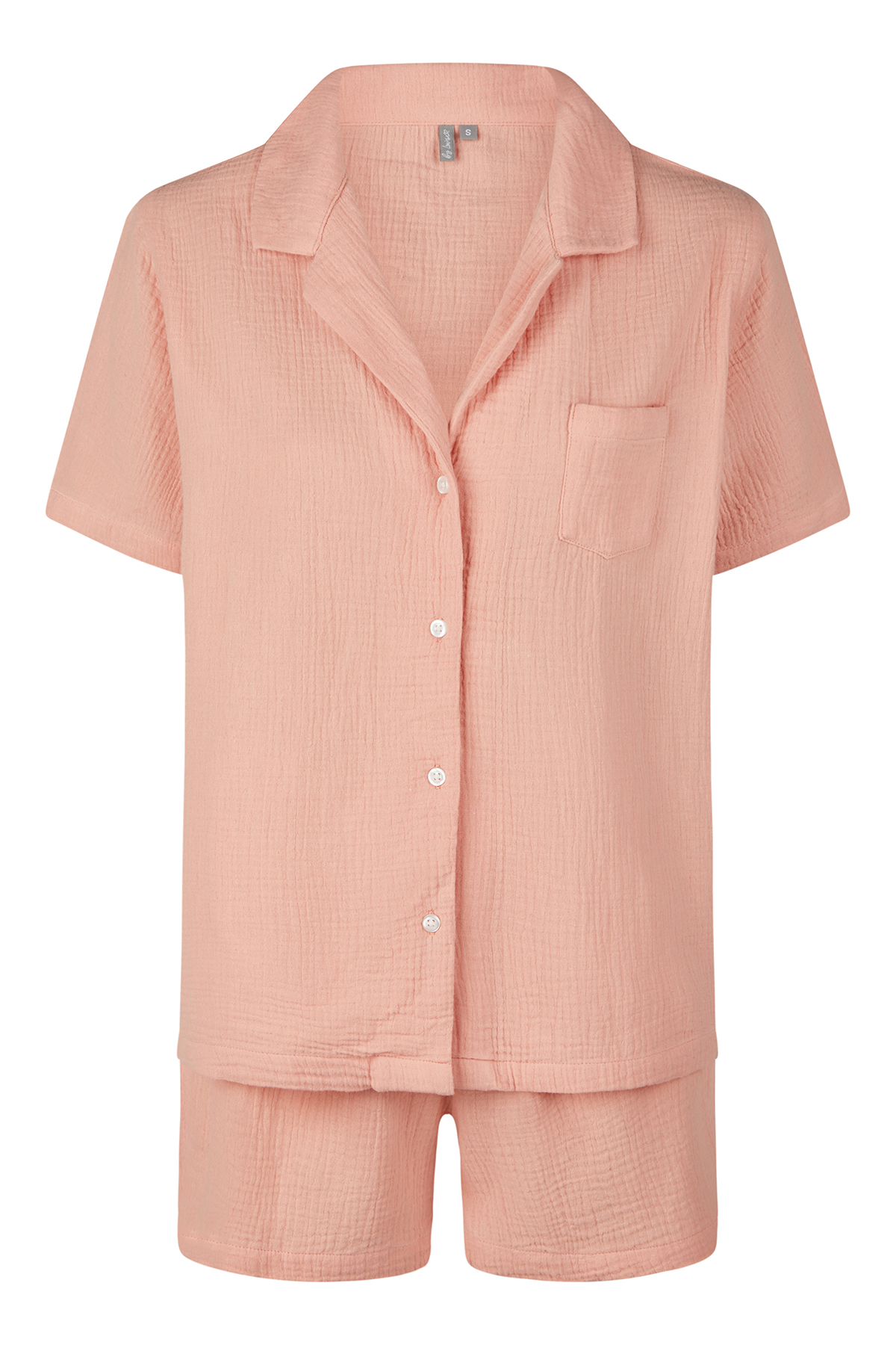 By Louise Dames korte pyjama set mousseline shortama