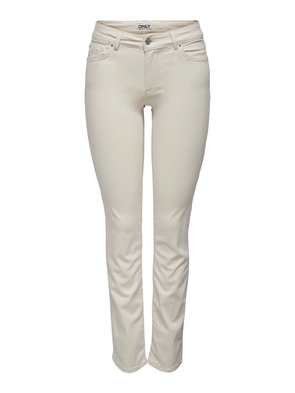 Only Onlalicia reg strt dnm dot019 ecru
