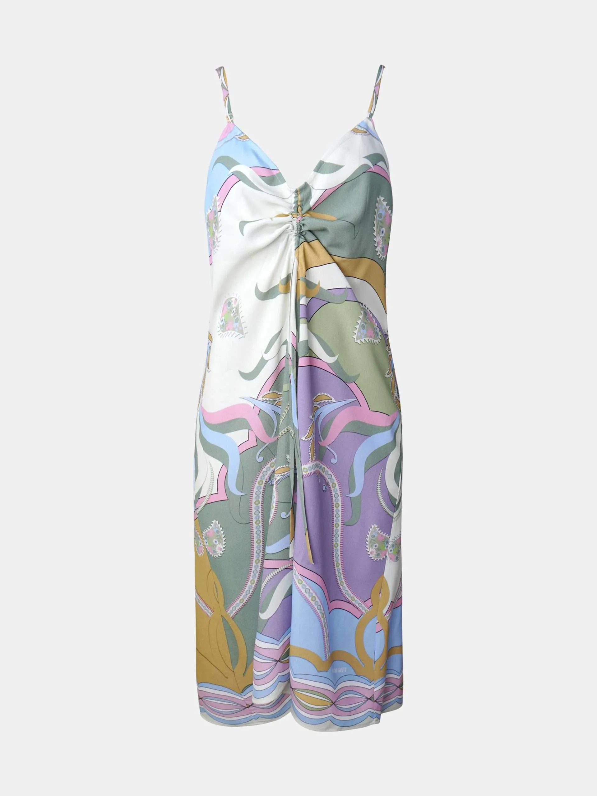 Mucho Gusto  jurk naxos kleurrijke paisley elegantie