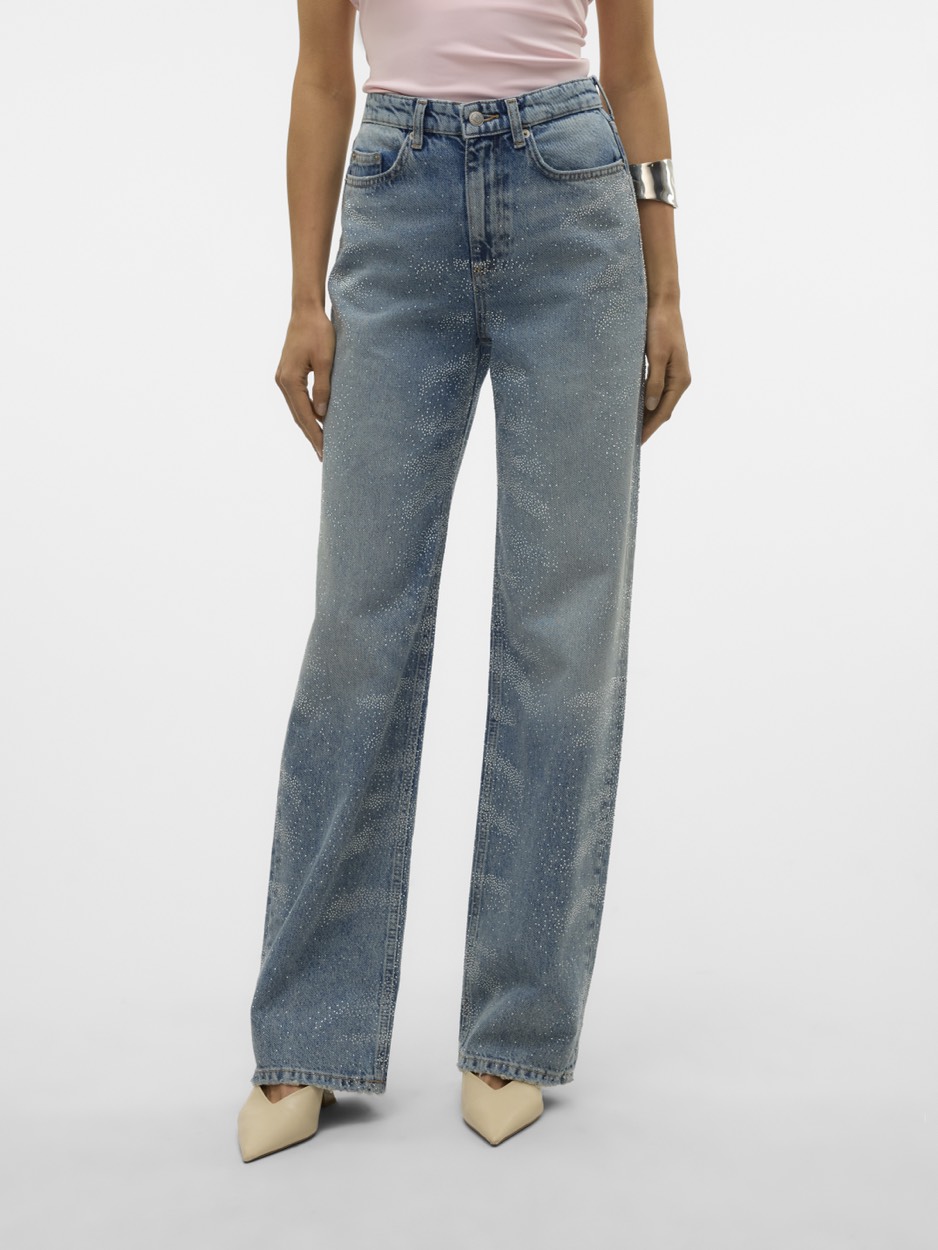 Vero Moda Vmtessa hr wide rhines jeans ba3292 blue denim