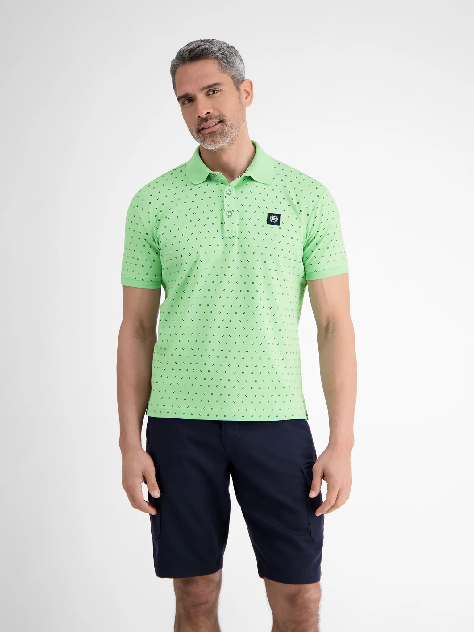 Lerros Heren polo 2563270 616 light peppermint