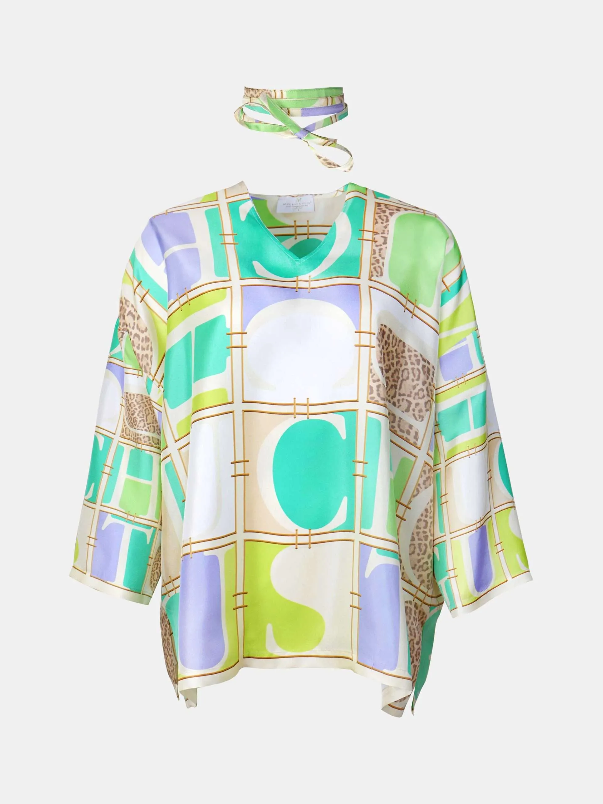 Mucho Gusto  blouse seta mg luipaardprint