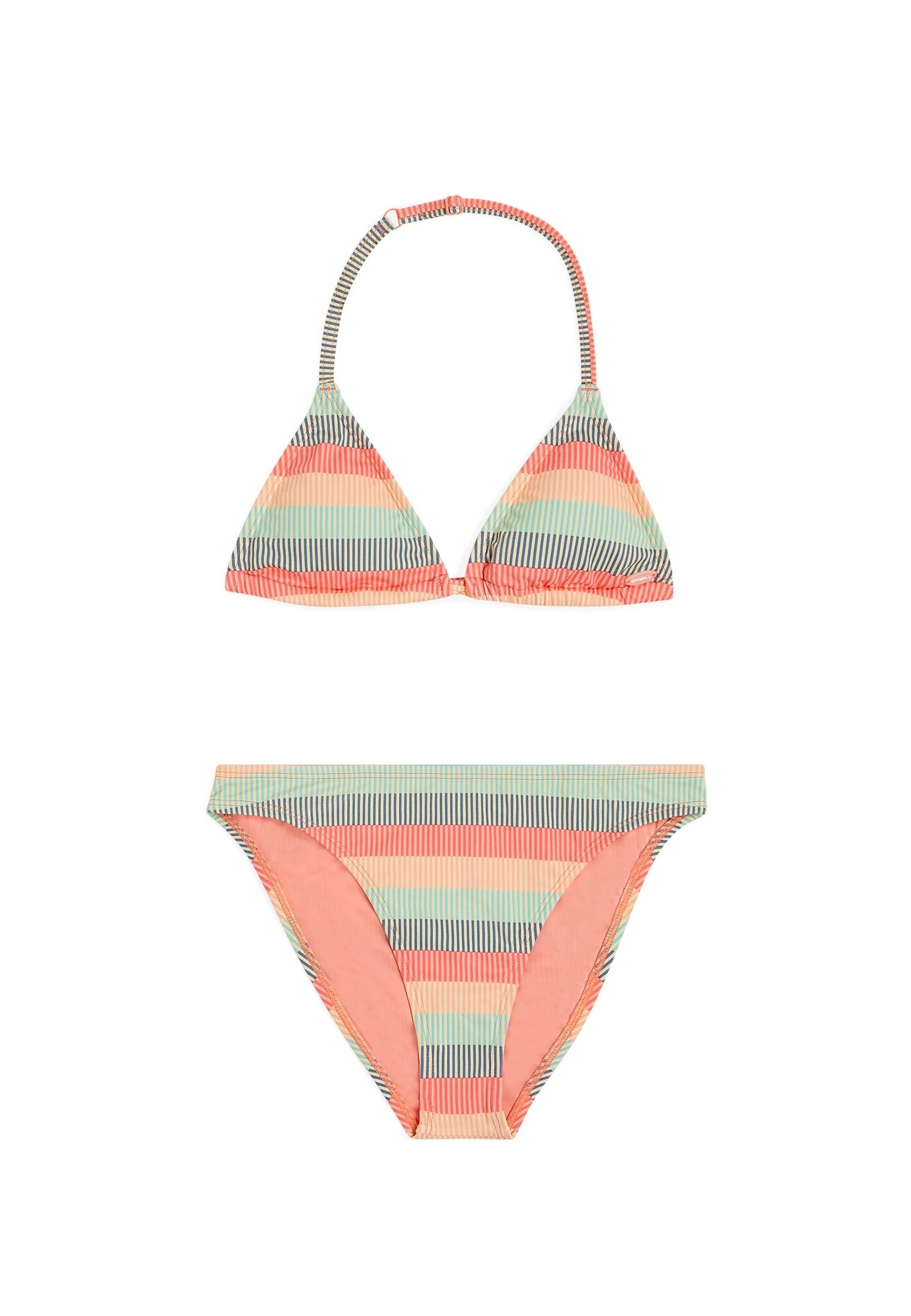 O'Neill Meisjes triangel bikini set regenboog gestreept