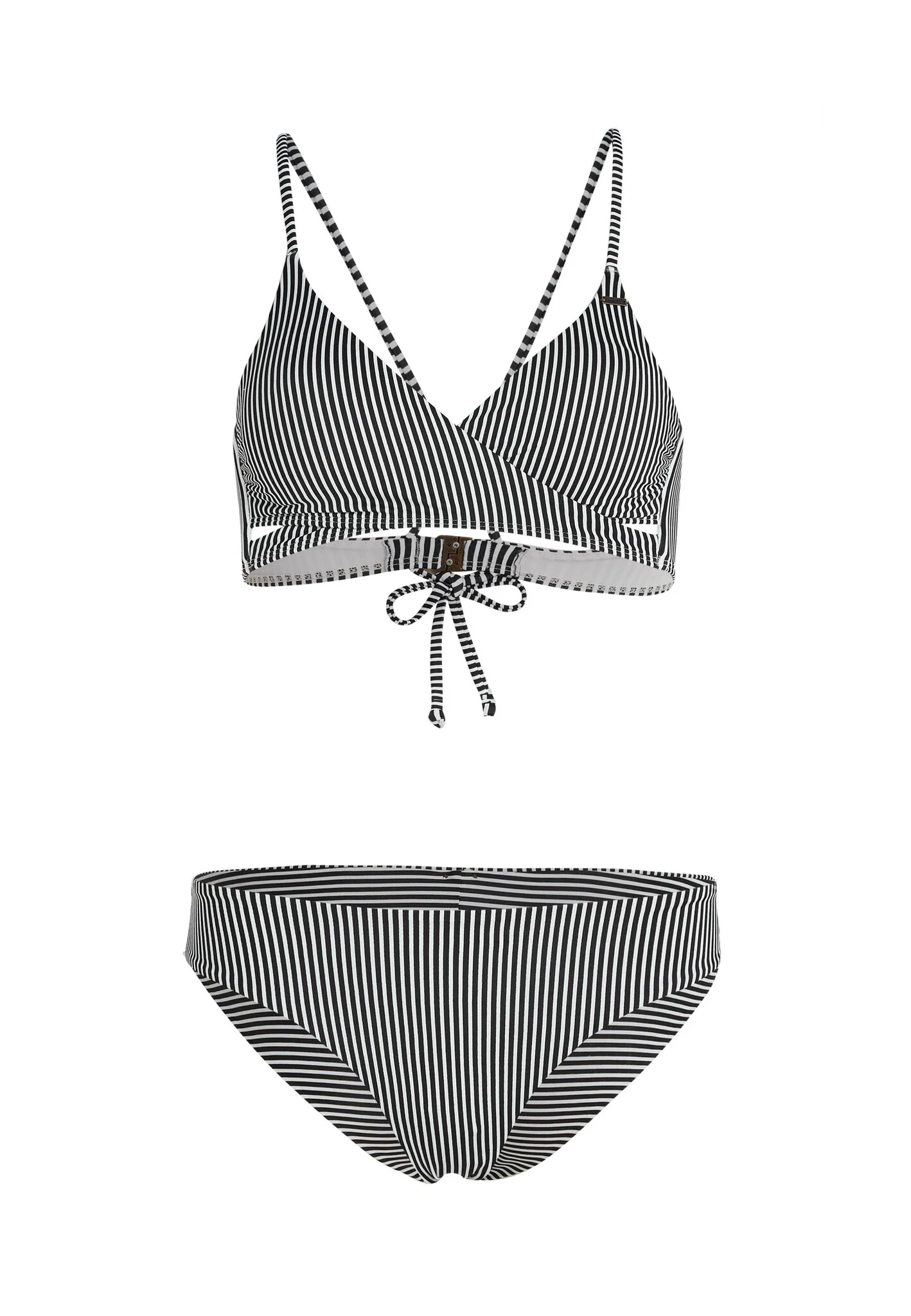 O’Neill Dames bikini set baay maoi zwart/wit gestreept