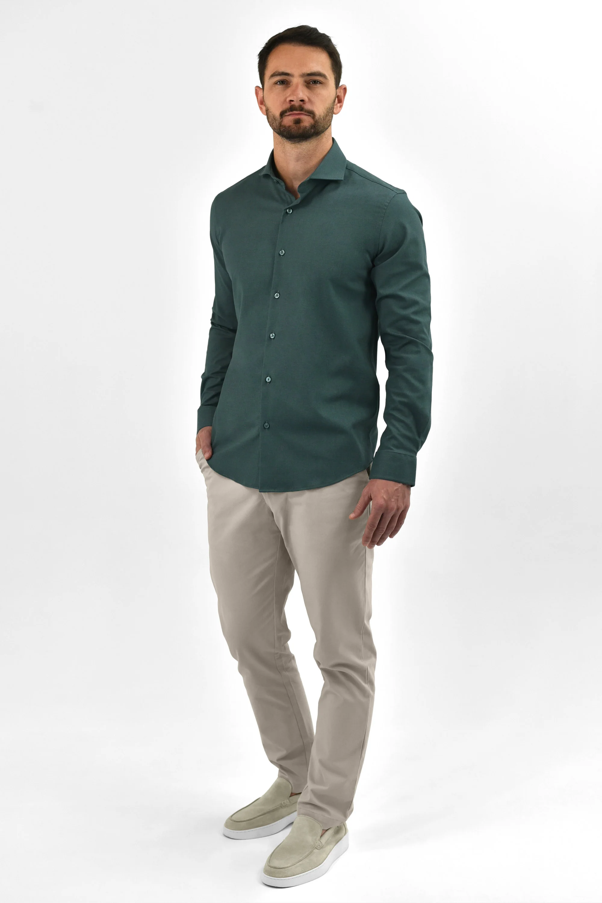 Vercate Kreukvrij overhemd bamboe