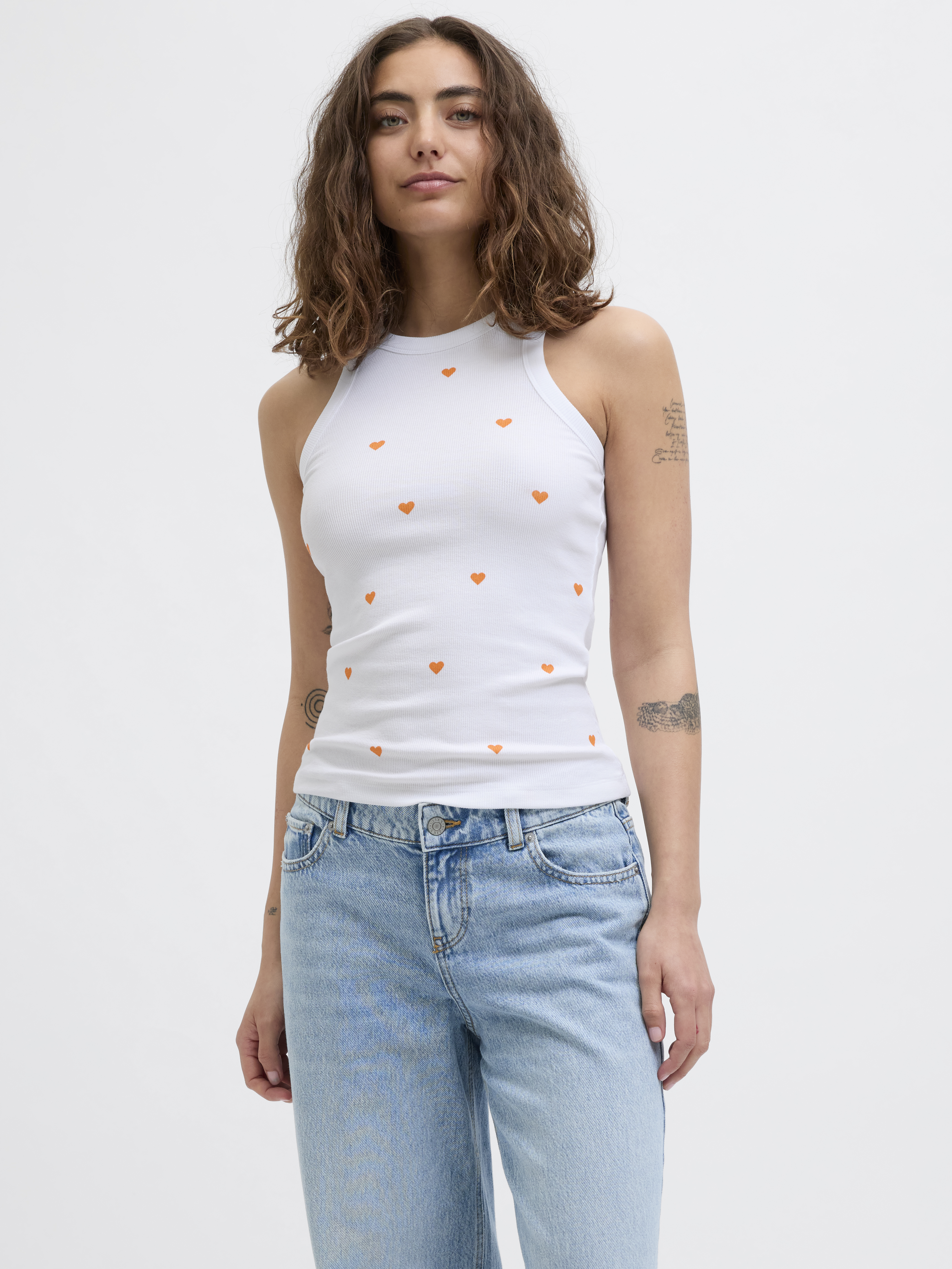 Jack & Jones Jxforest str sl rib aop top jrs