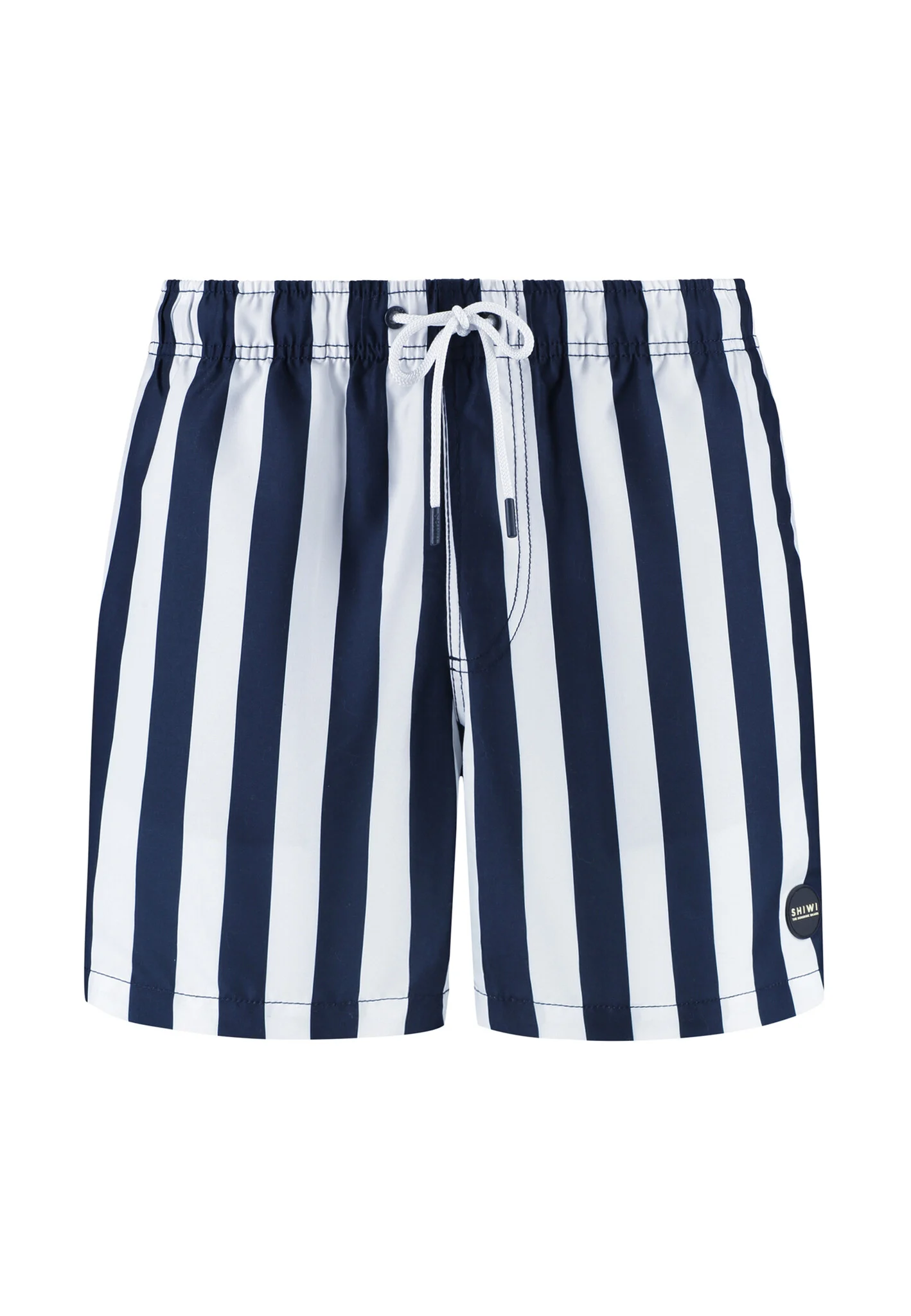Shiwi Heren zwemshort broad stripe donkerblauw/wit