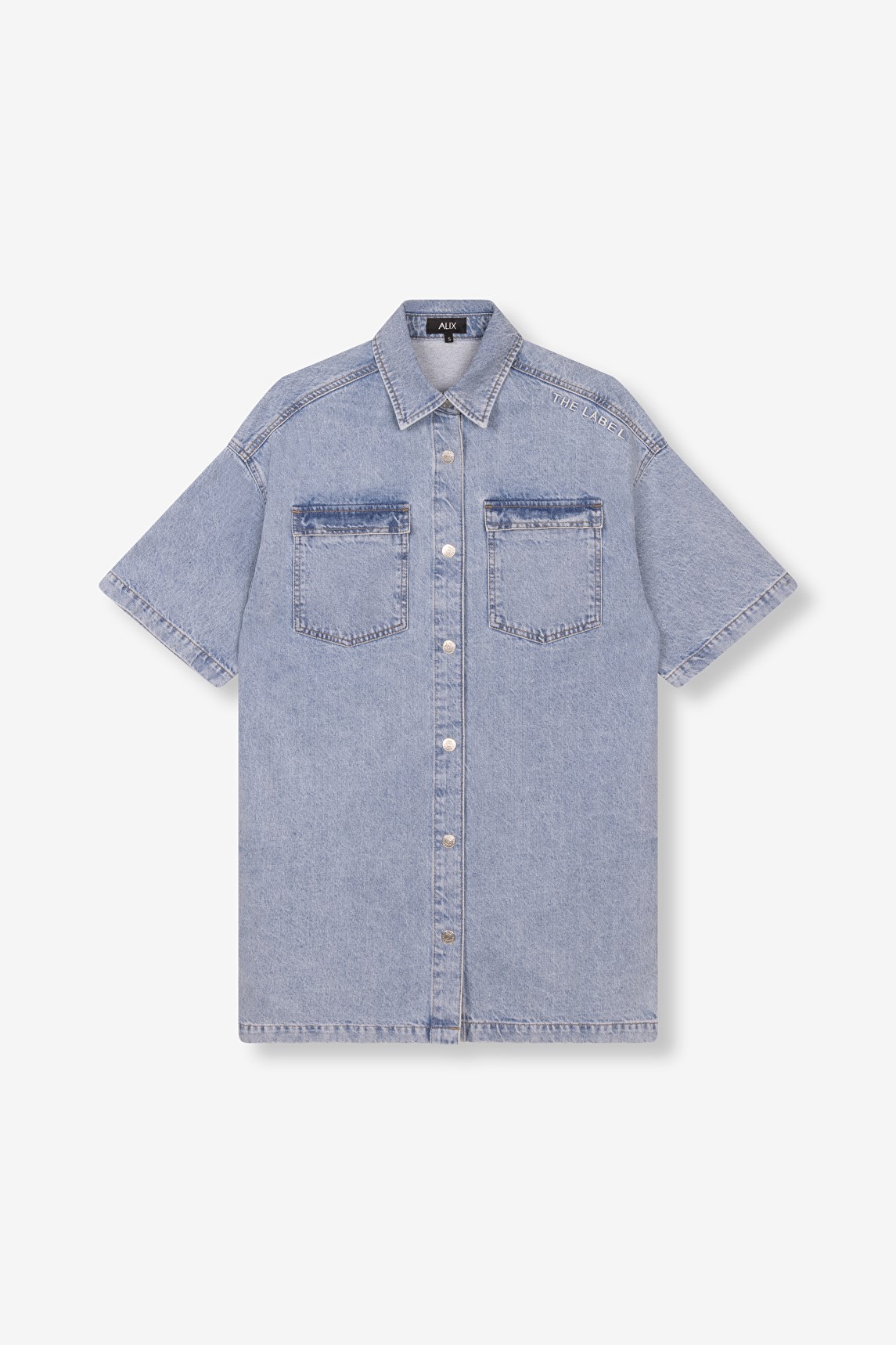 Alix The Label Flowy dress blue denim