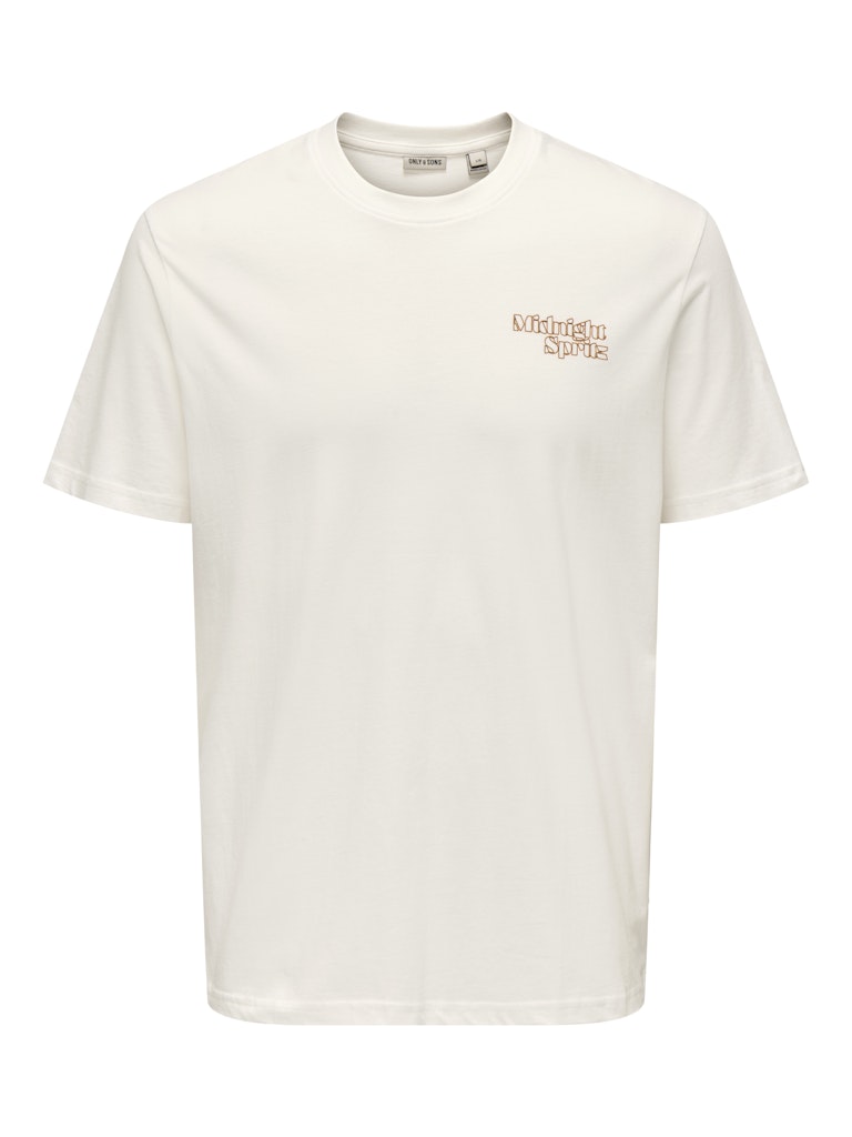Only & Sons onschris life reg ss tee 22034333 cloud dancer