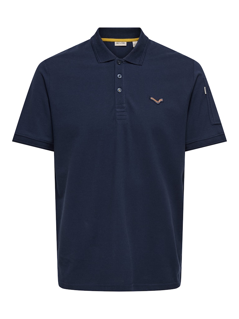 Only & Sons Onsdevon reg ss jax polo cs navy