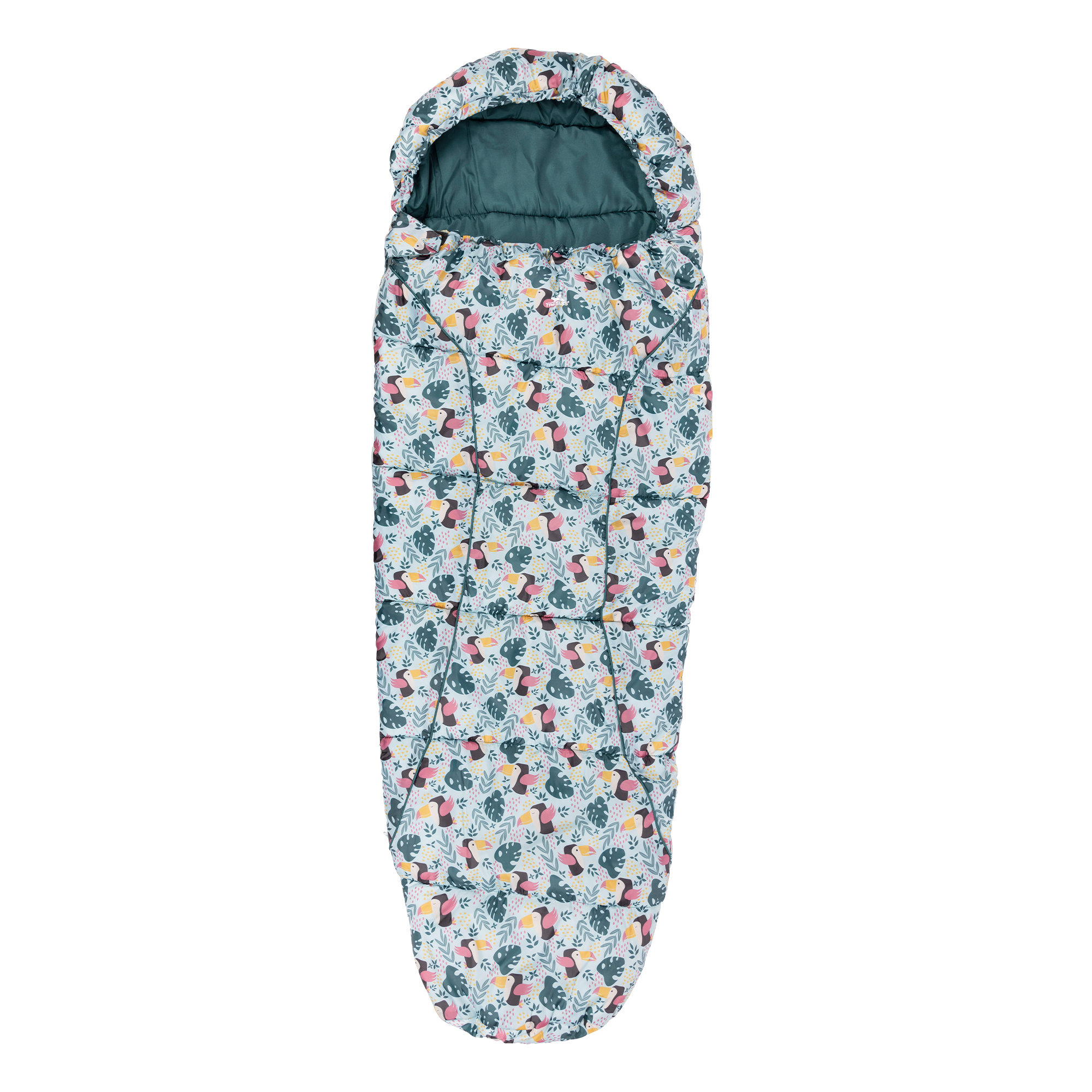 Trespass Bunka 3 season tropical birds lichtgewicht slaapzak voor kinderen/kinderen