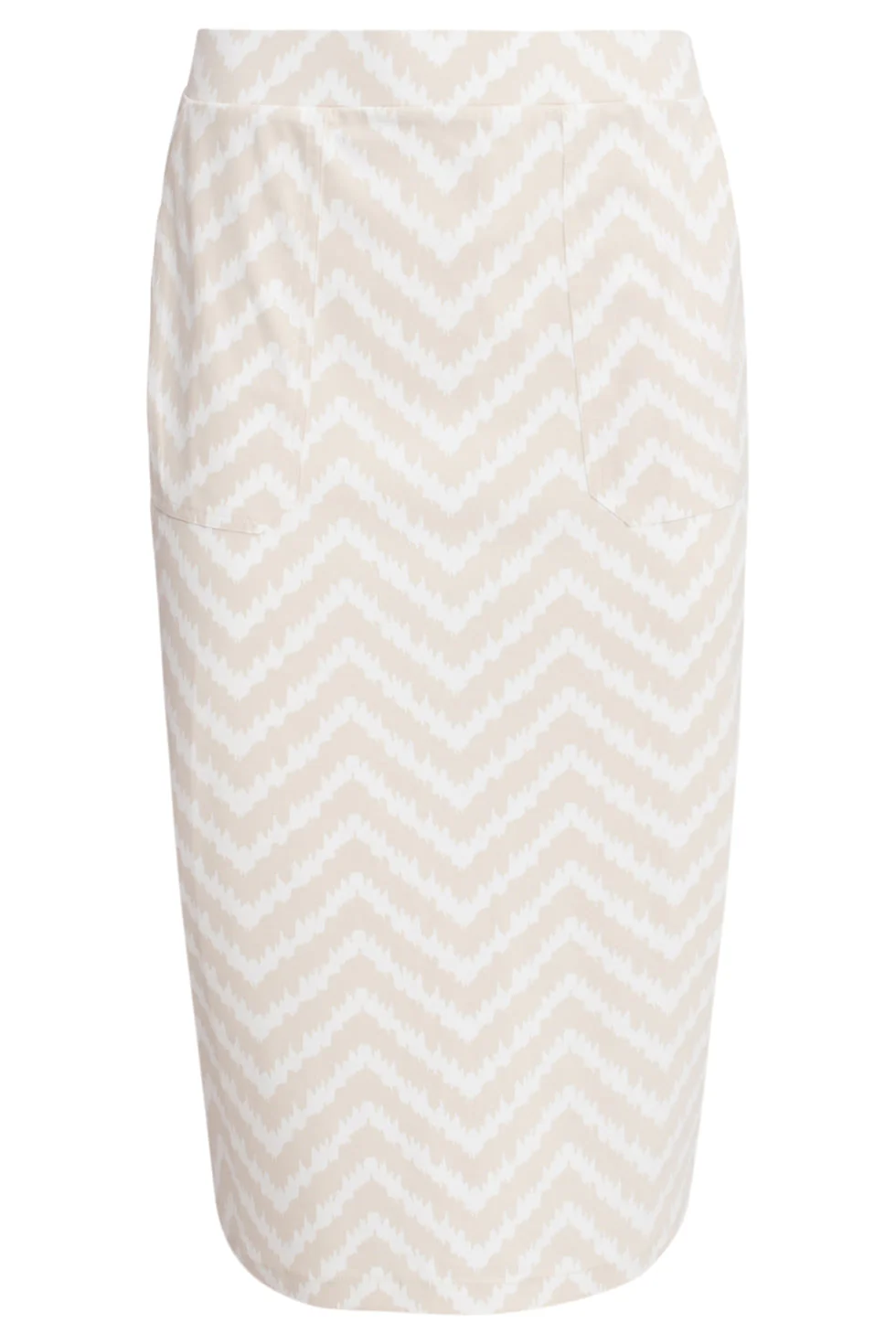 Smashed Lemon 25251 zigzag print koker roktravelkwaliteit |