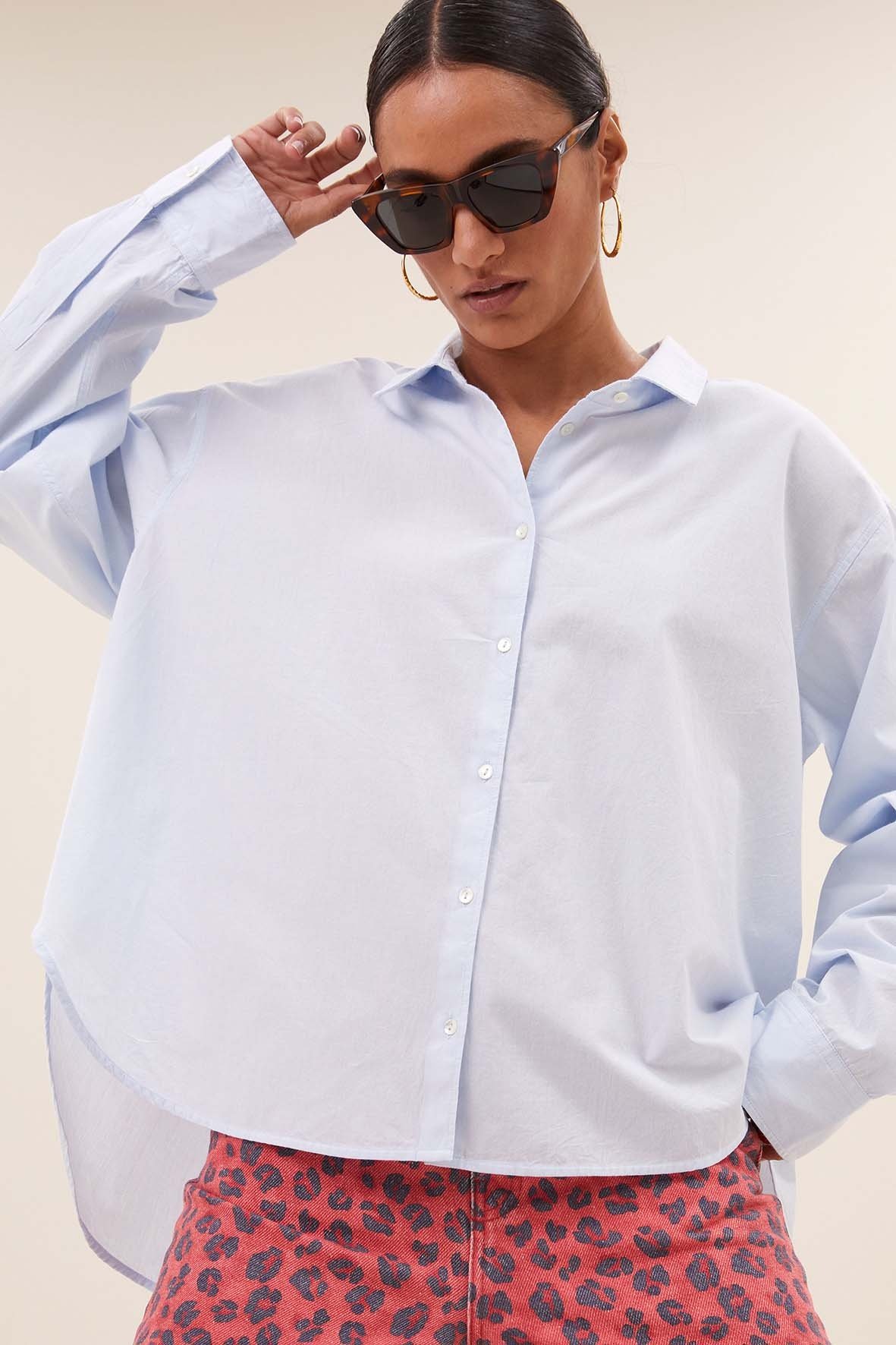 By-Bar Amsterdam 25512016 flo chambray blouse