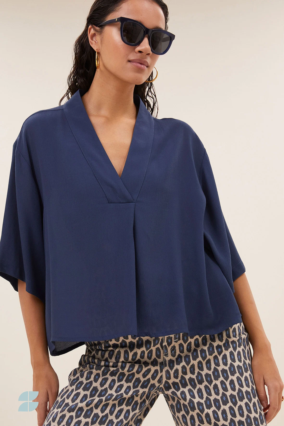 By-Bar Amsterdam 25512046 owen viscose blouse