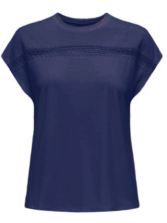 Only Onlfree life batsleeve o-neck mix topjrs navy