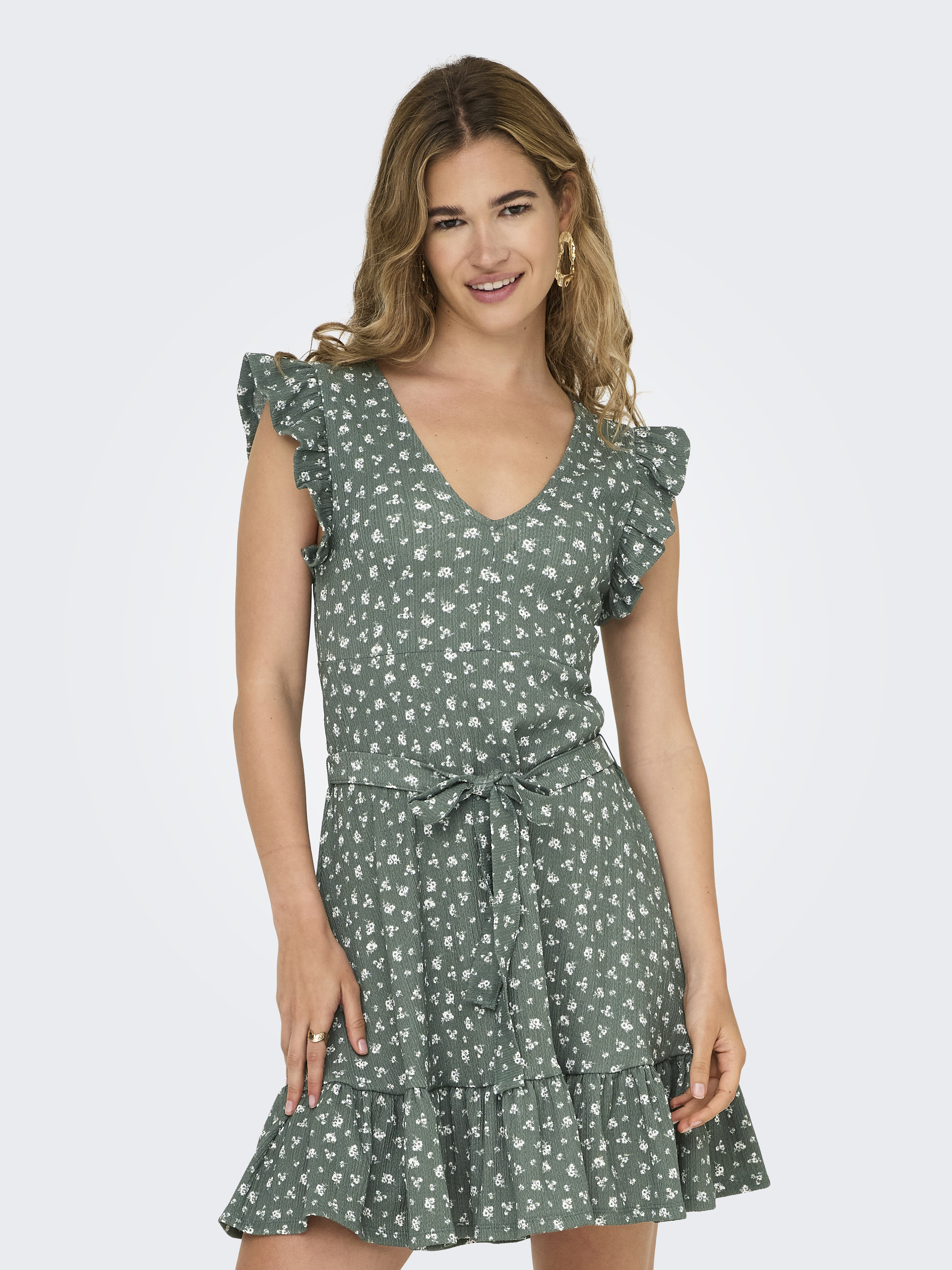 Only Onlhillary v neck belt dress cs ox