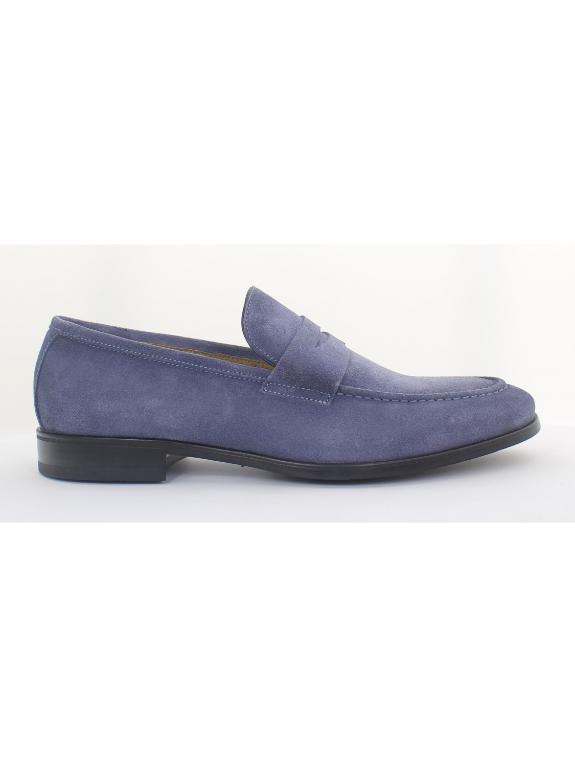 Giorgio 50504 blauwe suède instappers met rubber zool
