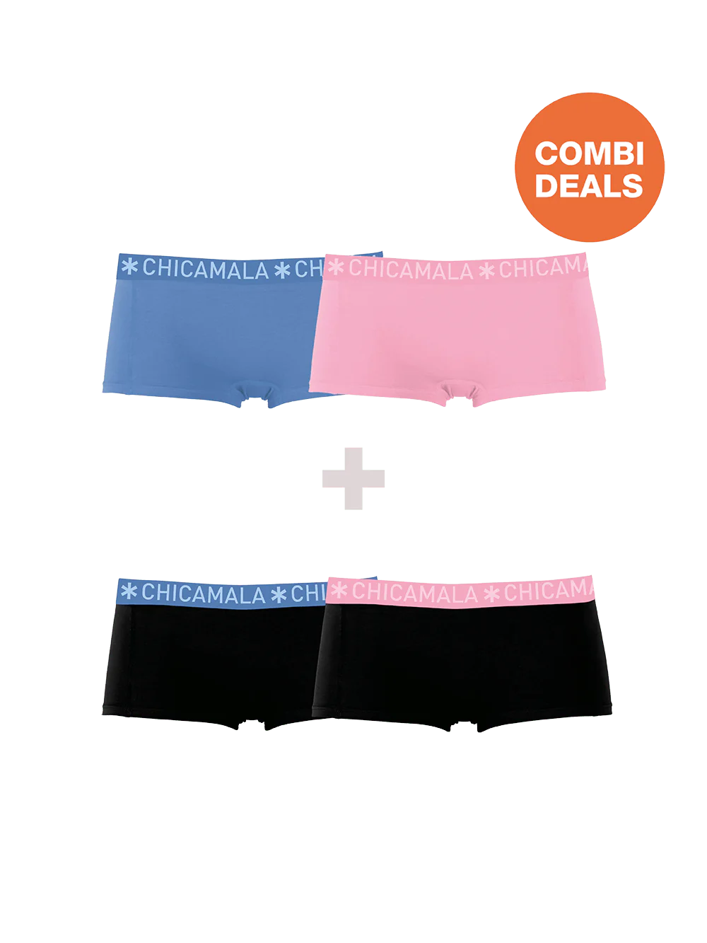 Muchachomalo Meisjes 2+2-pack boxershorts