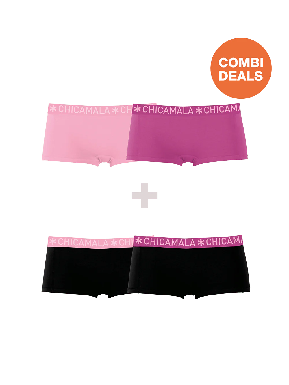 Muchachomalo Meisjes 2+2-pack boxershorts