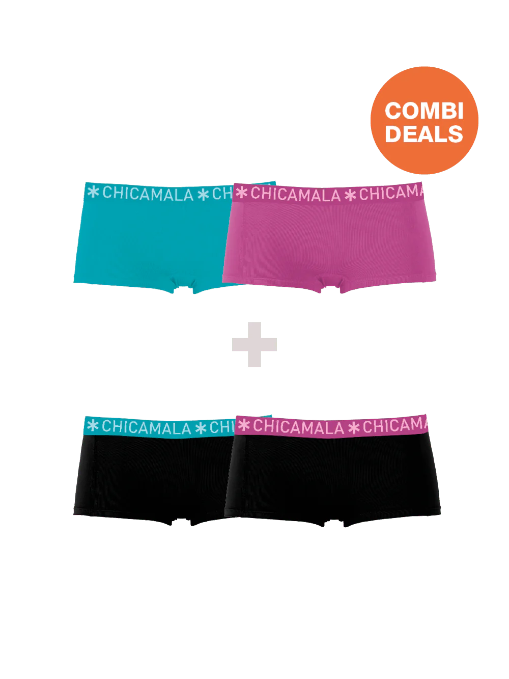 Muchachomalo Meisjes 2+2-pack boxershorts