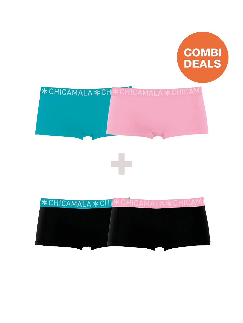 Muchachomalo Meisjes 2+2-pack boxershorts