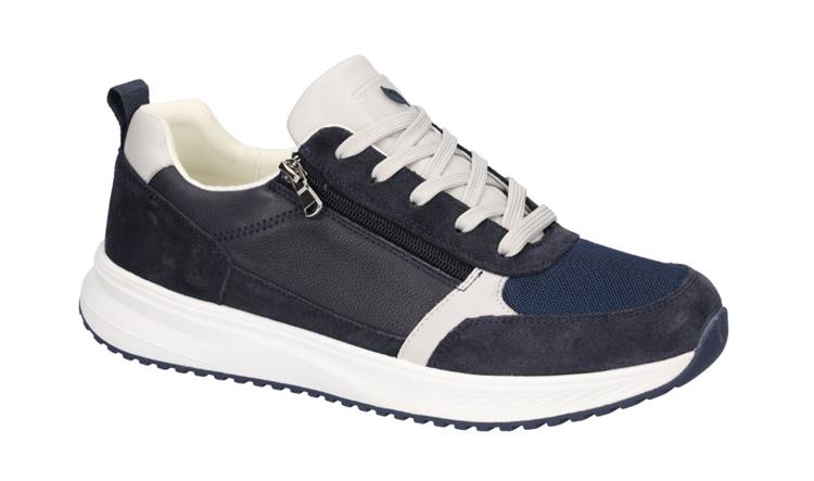Waldläufer 784001 velours mesh flat