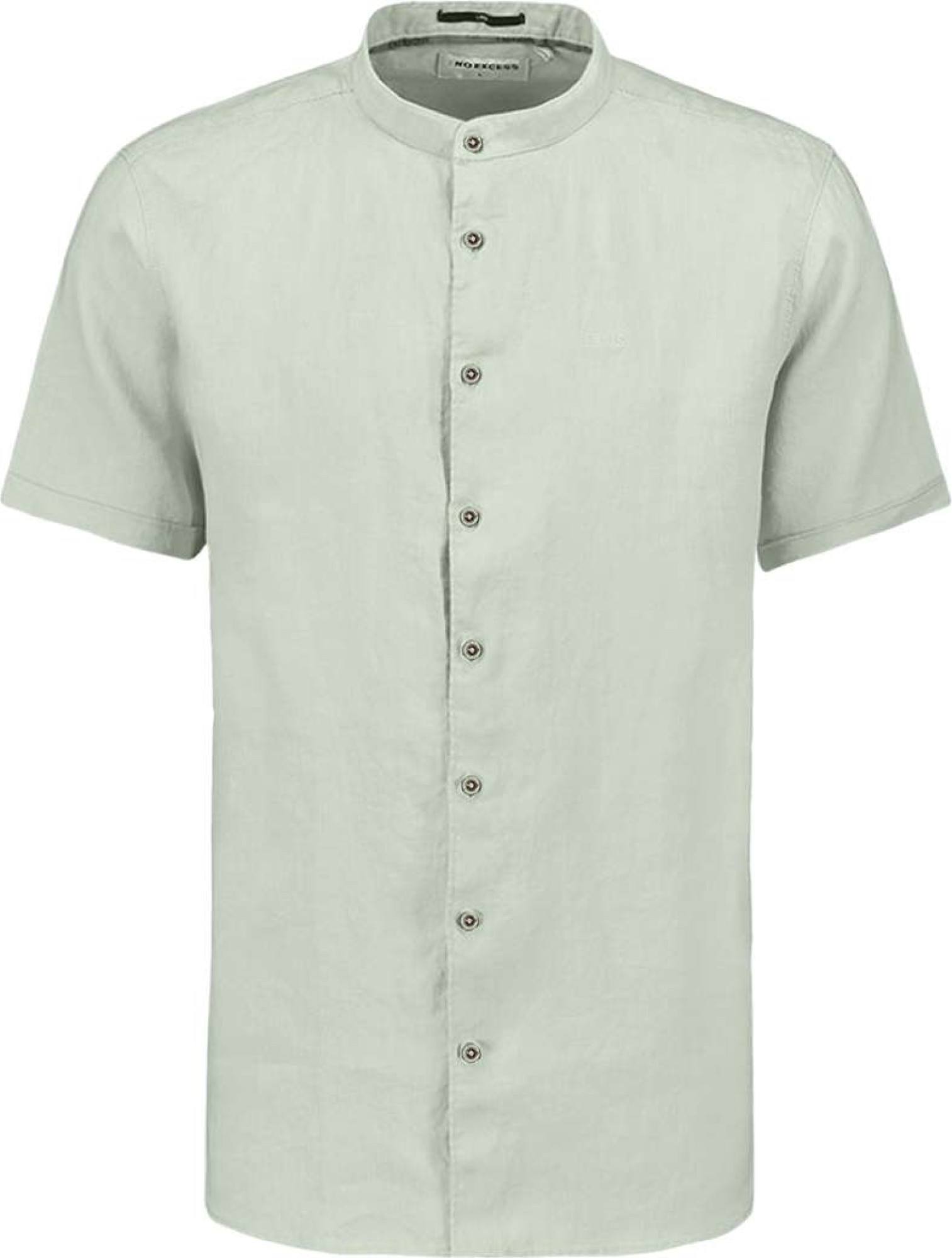 No Excess Shirt short sleeve granddad solid w mint