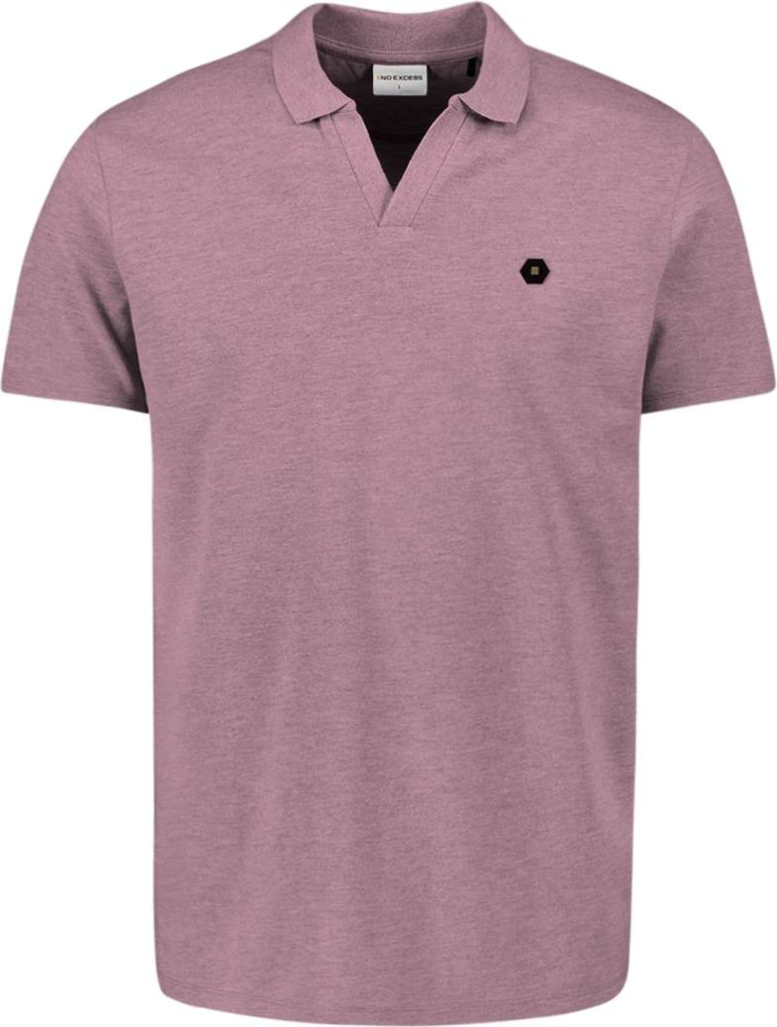 No Excess Polo v melange mauve