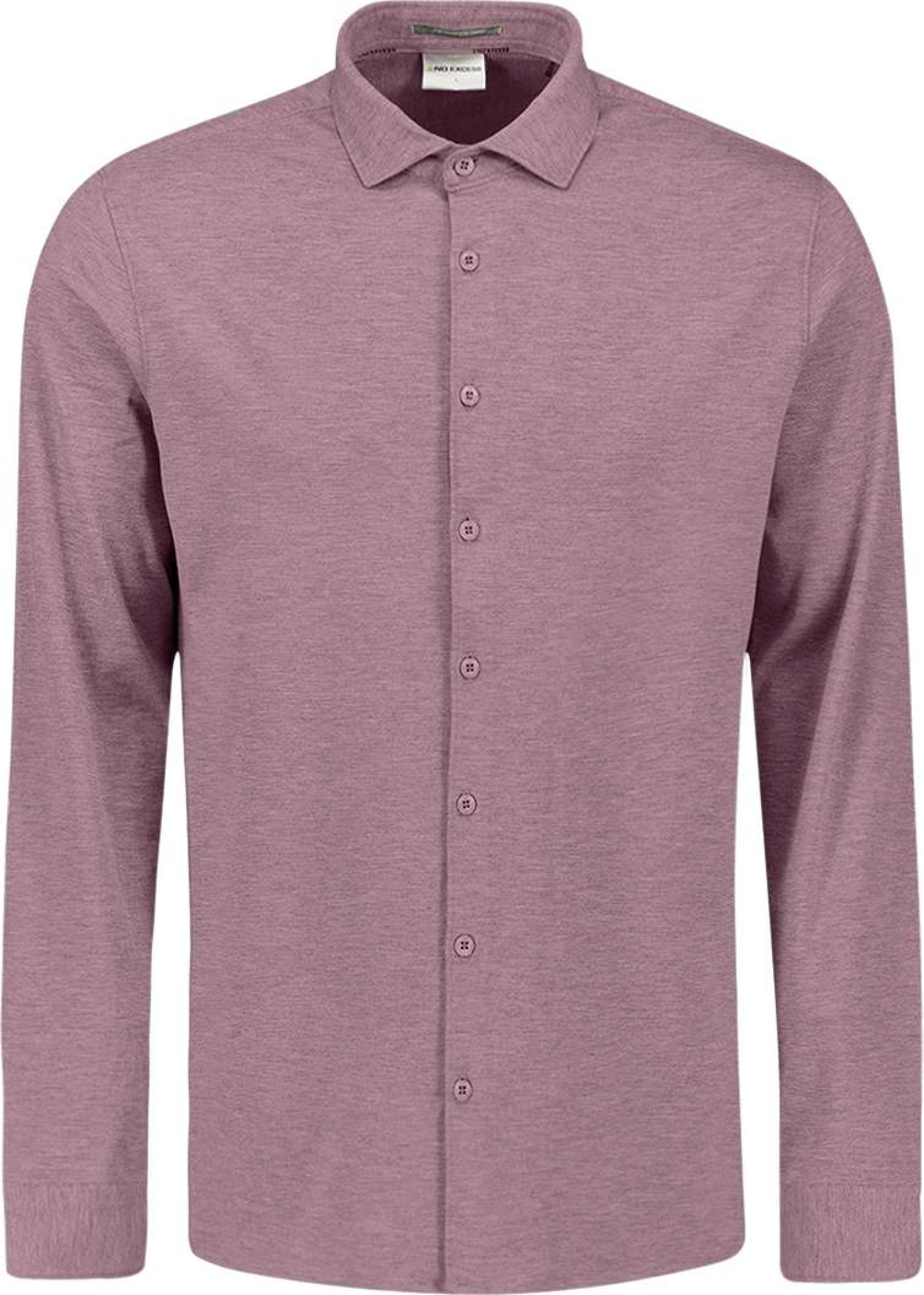 No Excess Shirt jersey melange stretch mauve