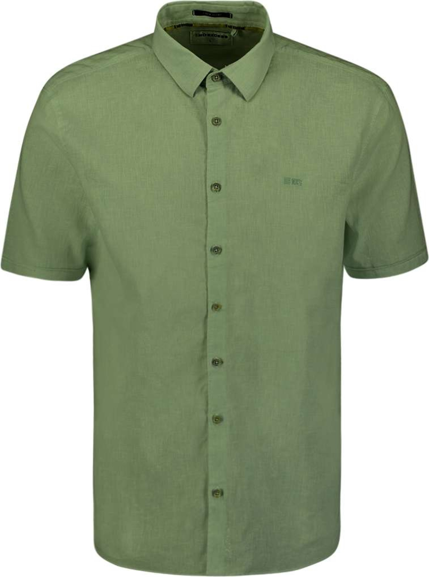 No Excess Shirt short sleeve 2 coloured melan green