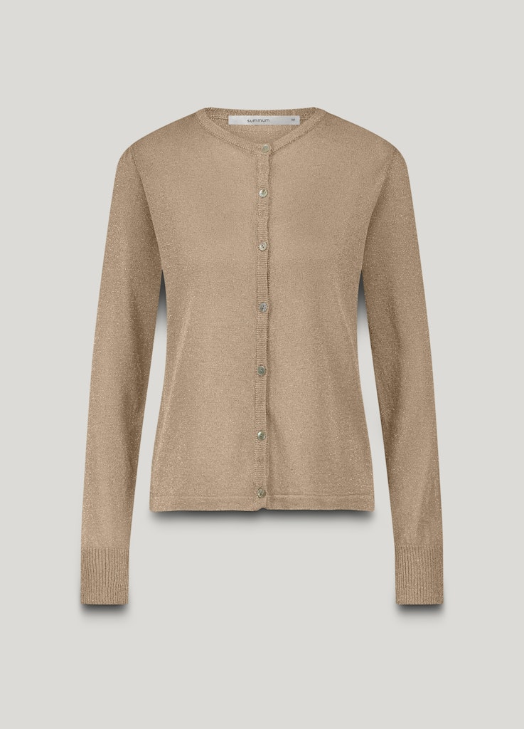 Summum 7s7919-8021 orange babies: cardigan lurex knit