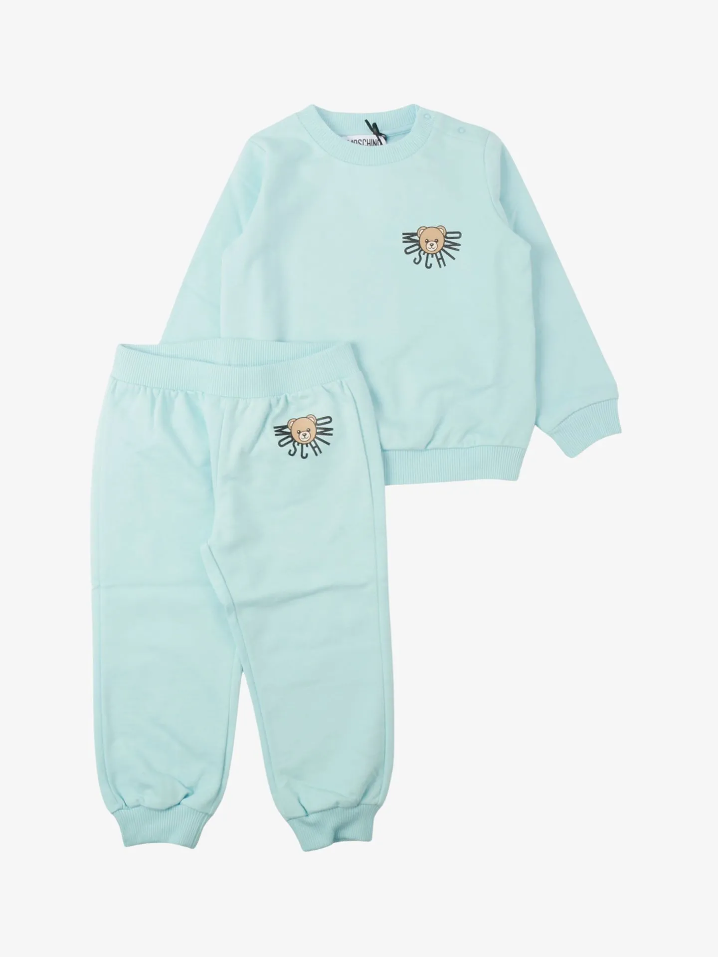 Moschino Jongens baby joggingpak sky blue