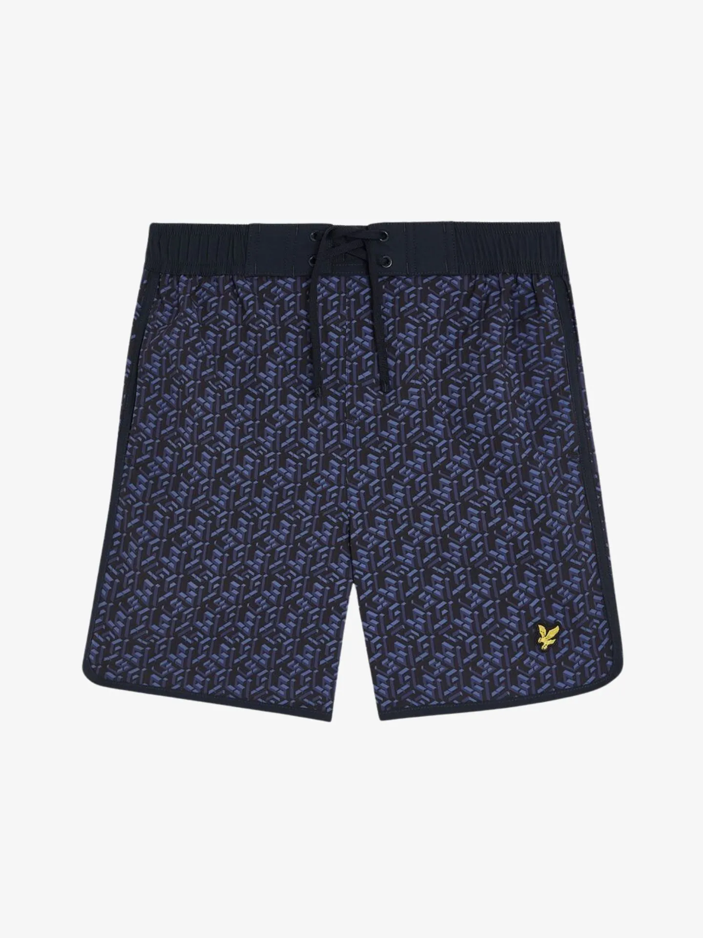 Lyle and Scott Jongens zwembroek monogram dark navy