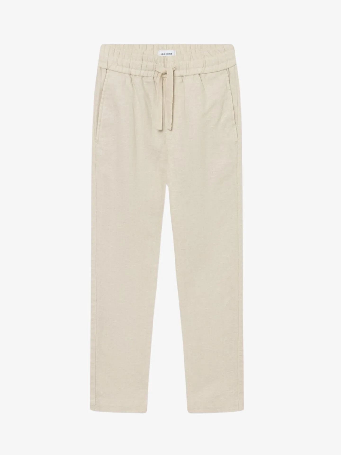 Les Deux Jongens broek patrick linnen light sand