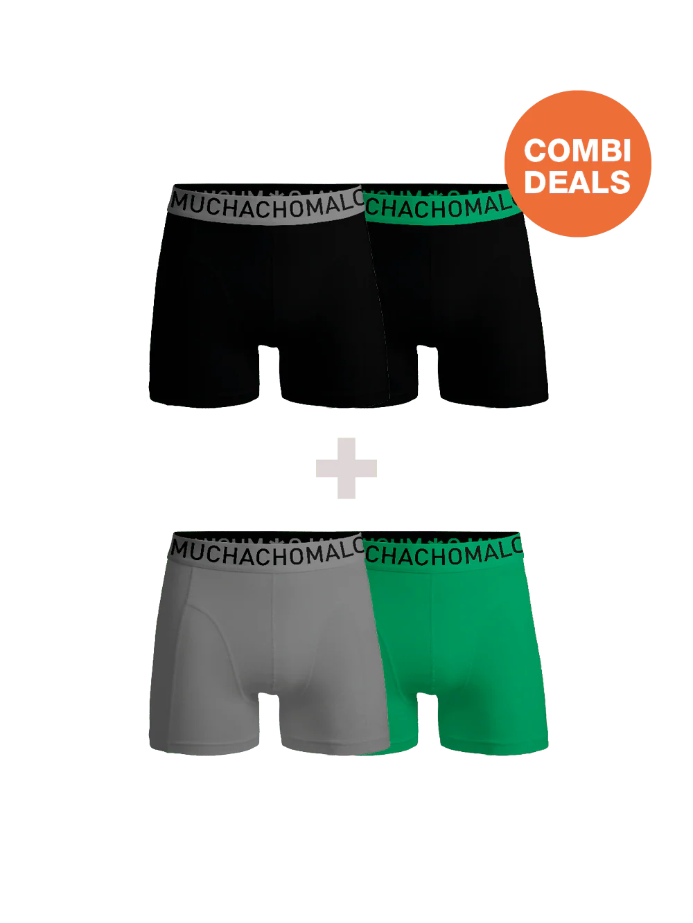 Muchachomalo Heren 2+2-pack microfiber