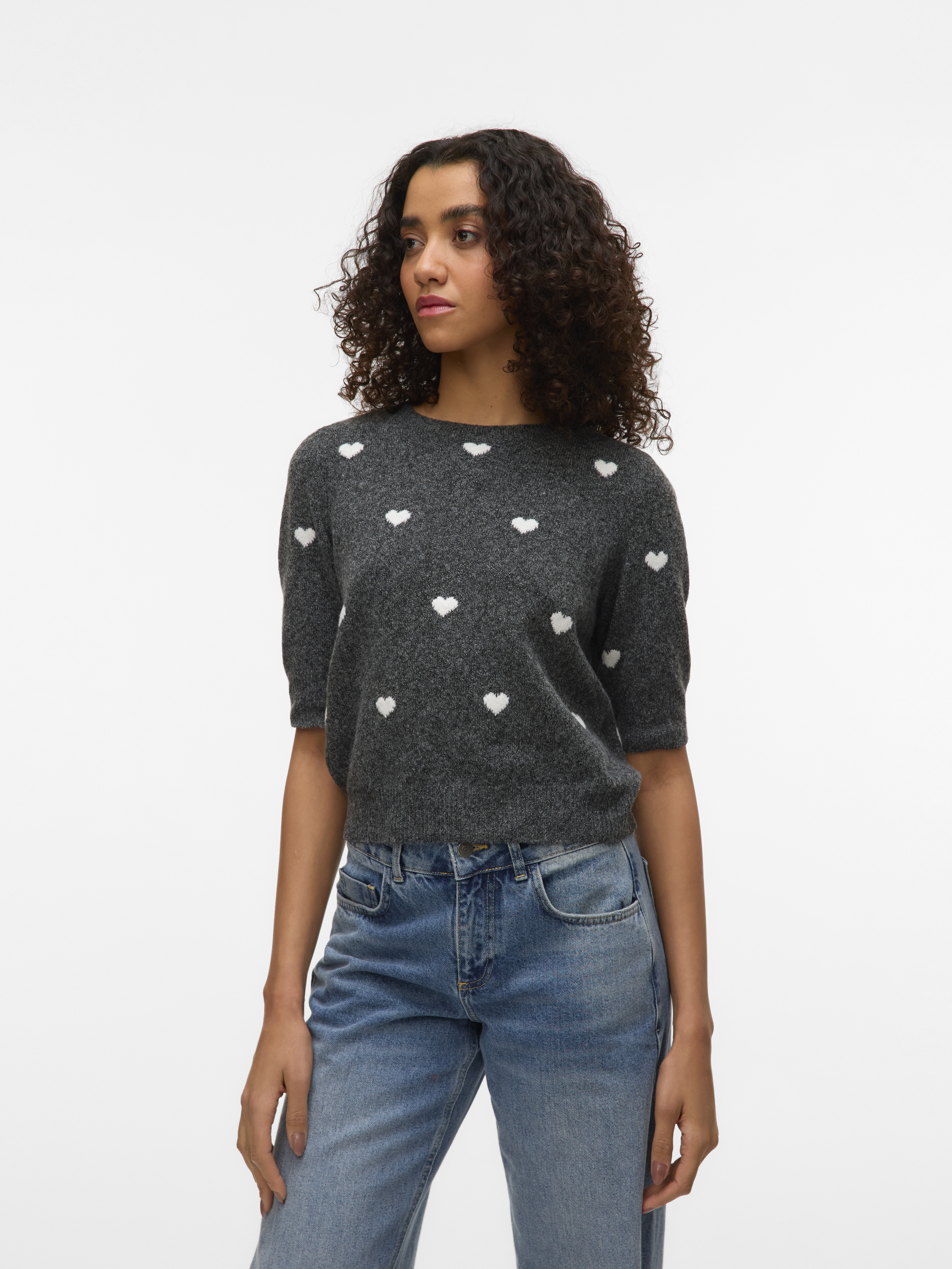 Vero Moda Vmdoffy intarsia 2/4 o-nk pullov ga