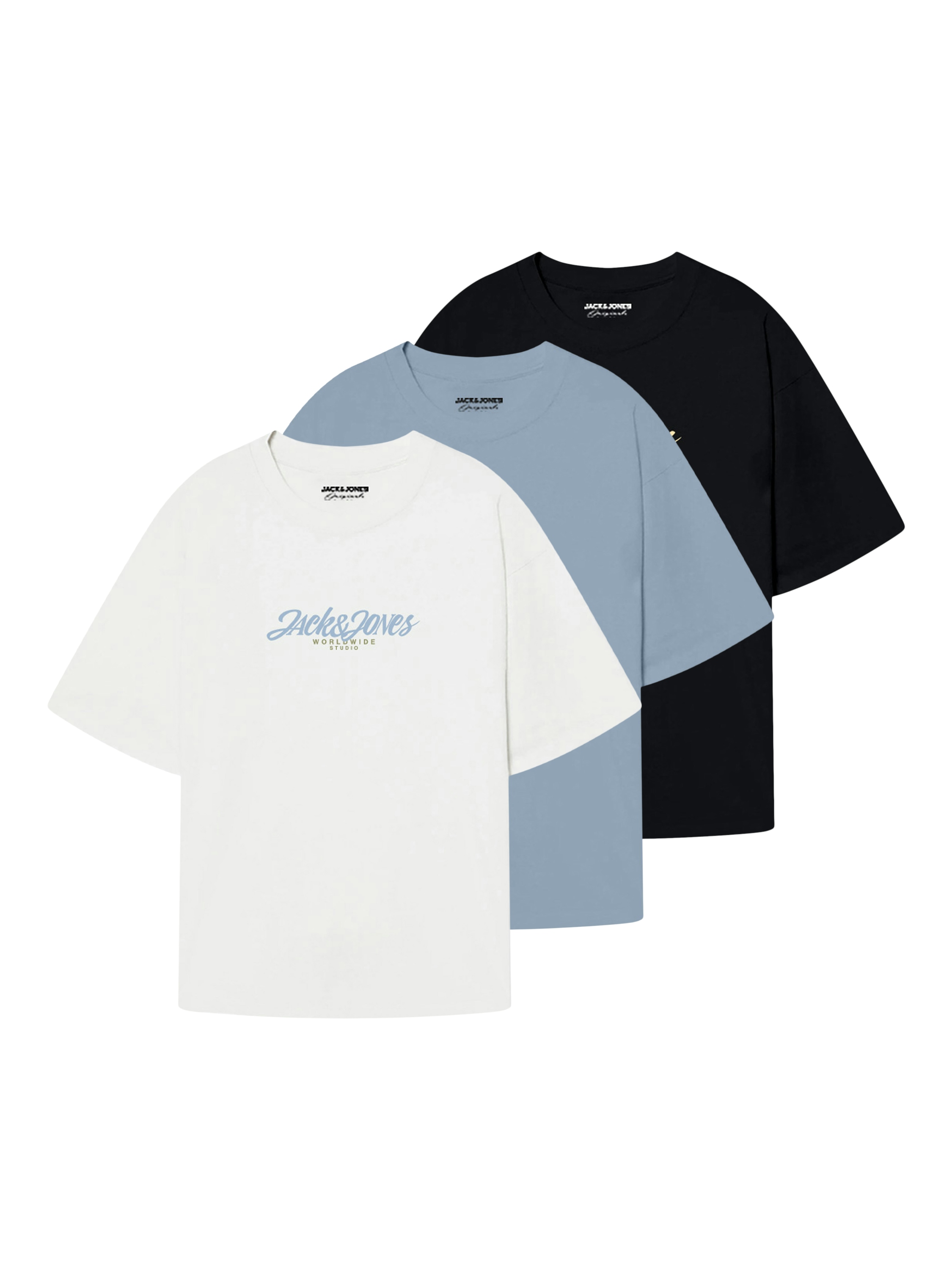 Jack & Jones Jortavira tee ss crew neck fst 3pk