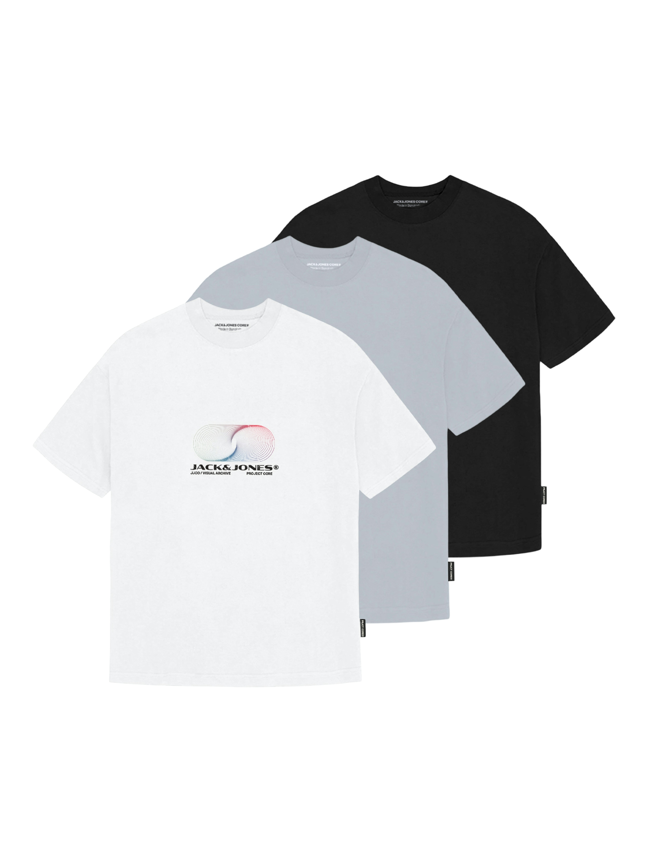 Jack & Jones Jcocalma tee ss crew neck 3pk mp
